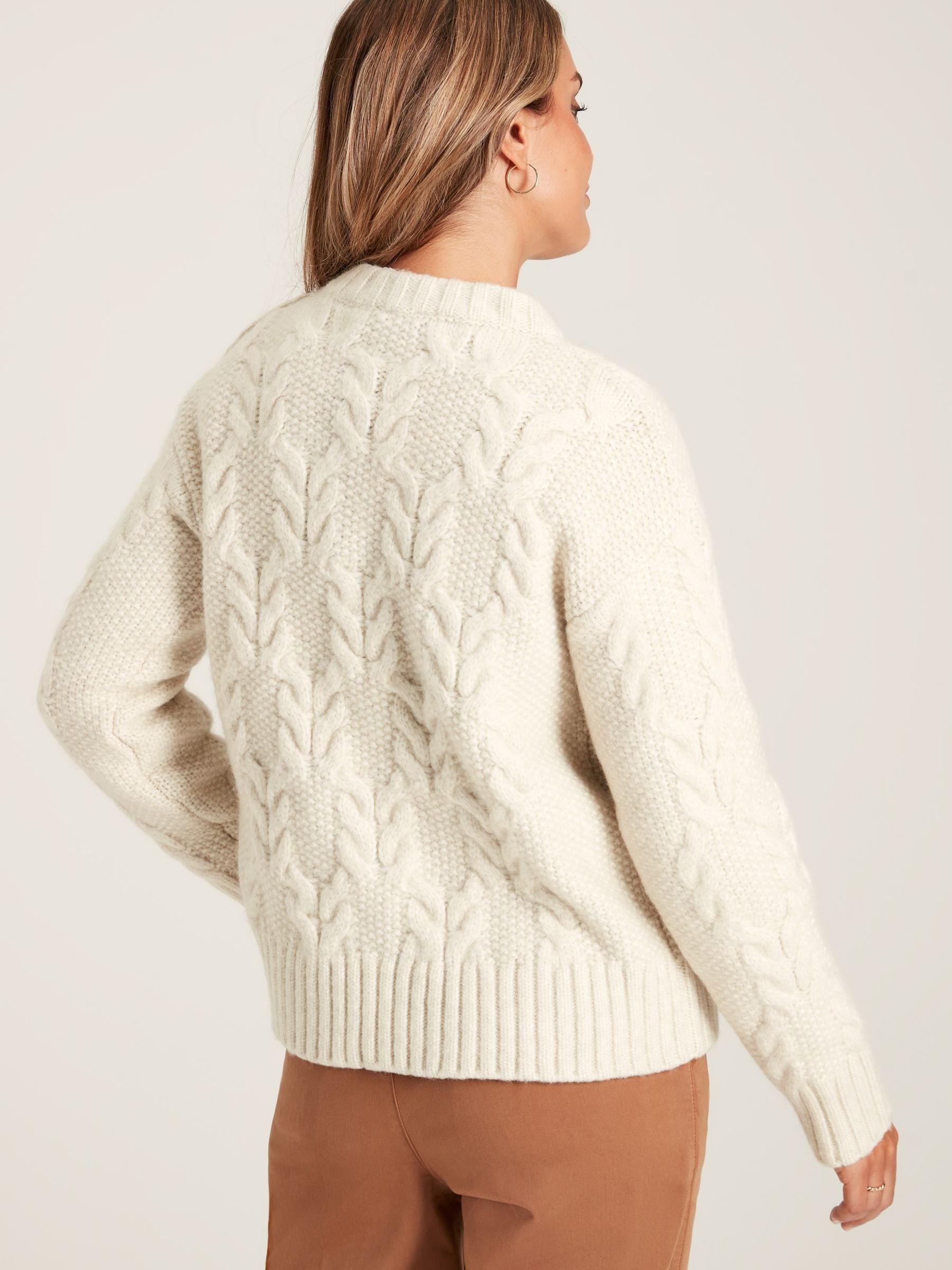 Pippa Cream Cable Knit Jumper - Image 2 of 6