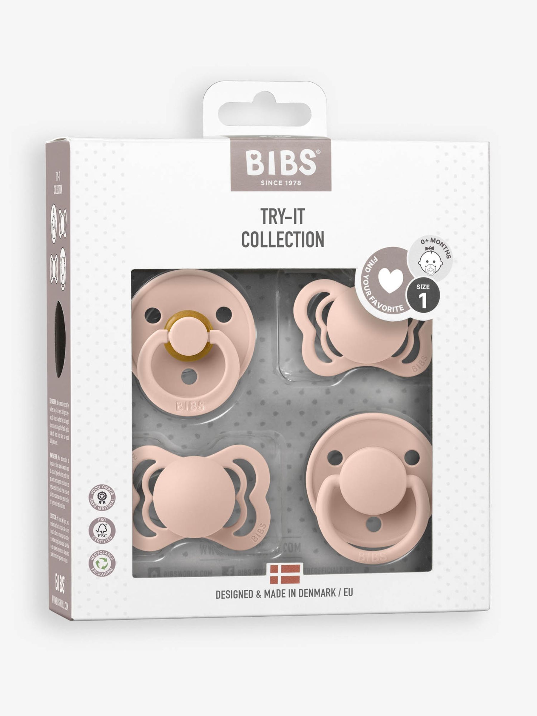 BIBS Try-it collection Size 1 Blush - Image 3 of 3