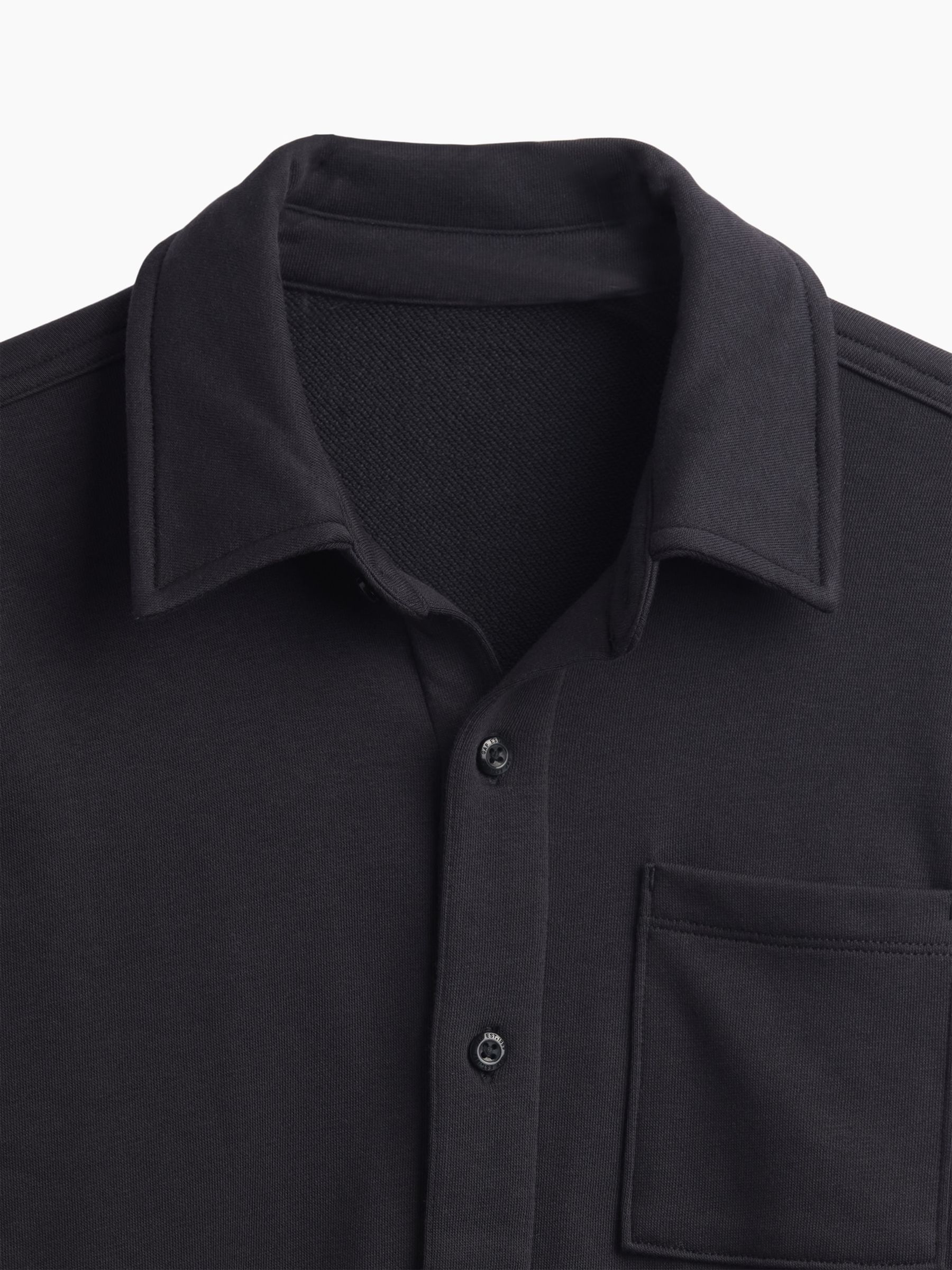 Black Vintage Soft French Terry Button-Front Shirt - Image 5 of 5
