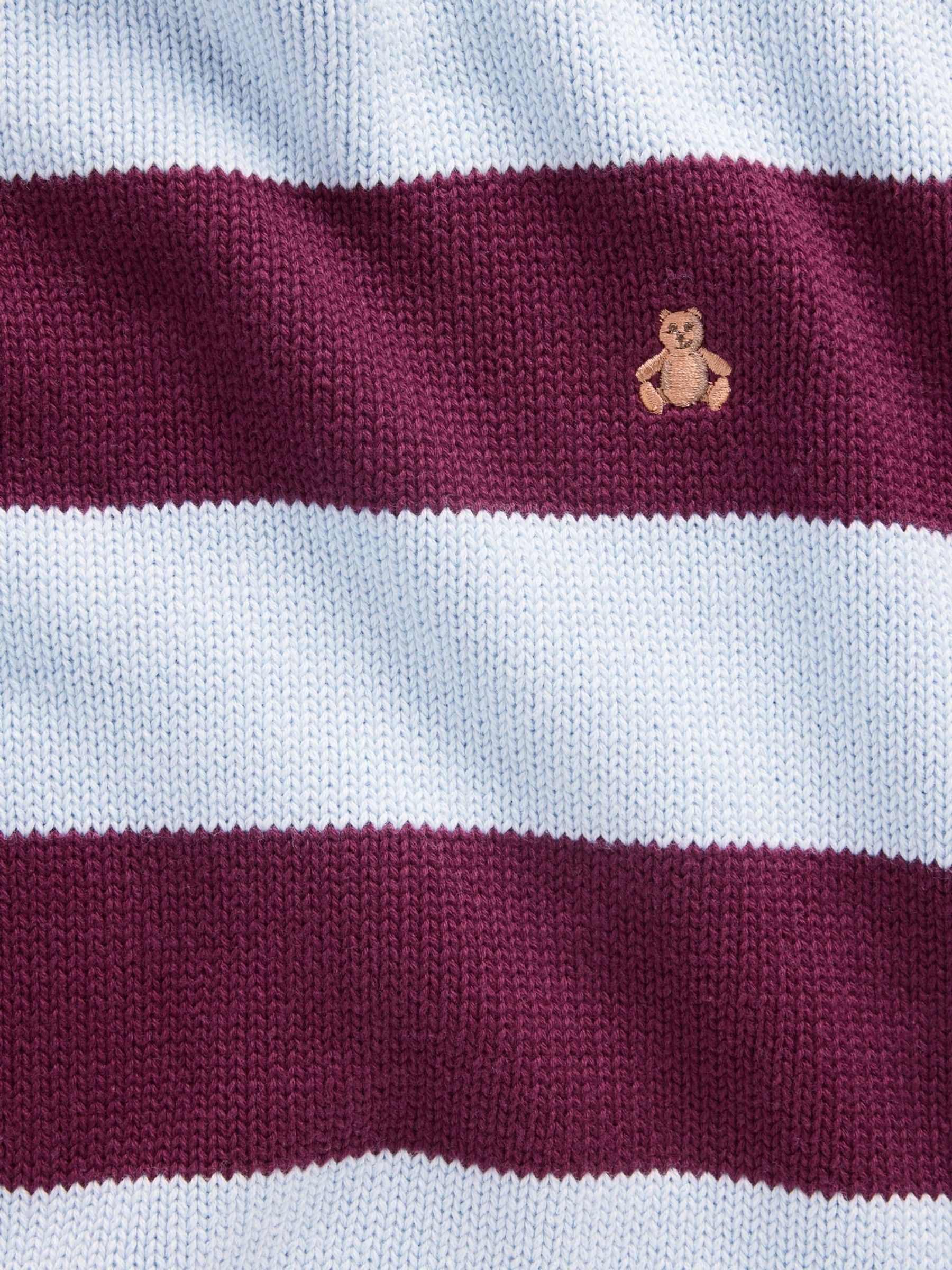Blue/Burgundy Stripe Oversized Sweater - Image 5 of 5