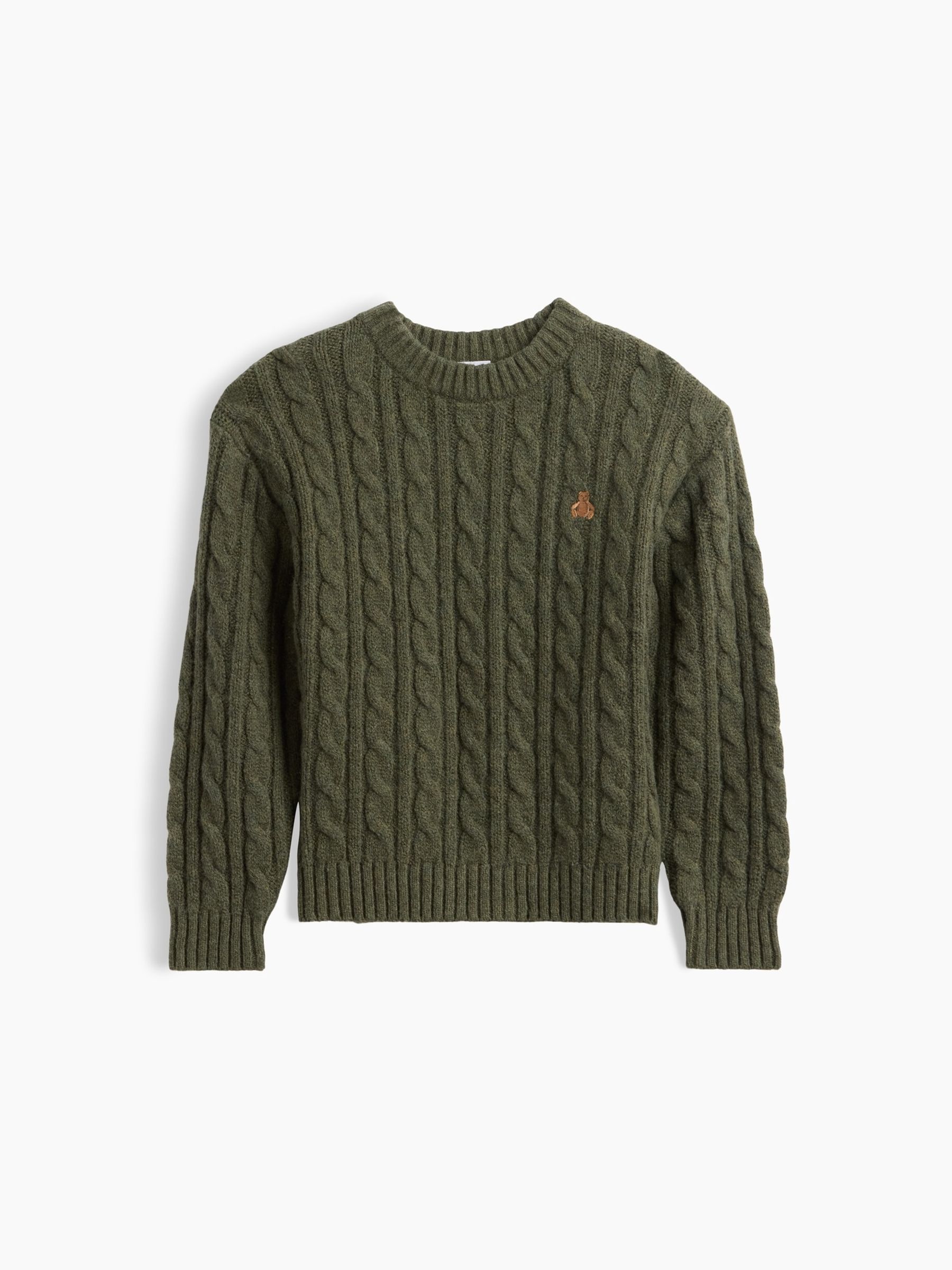Green CashSoft Cable-Knit Jumper - Image 1 of 2 Green CashSoft Cable-Knit Jumper - Image 1 of 2