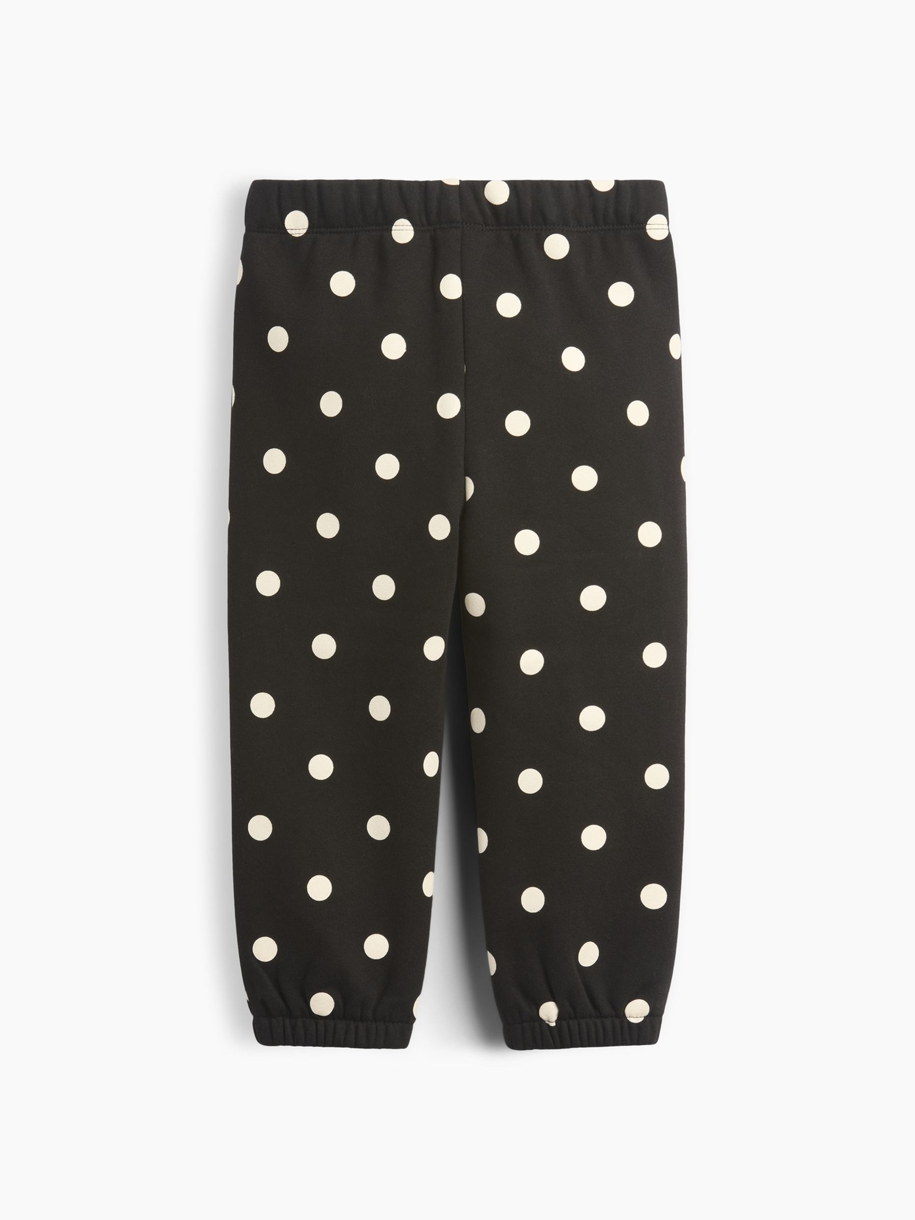 Black Polka Dot Pull On Logo Joggers - Image 2 of 3