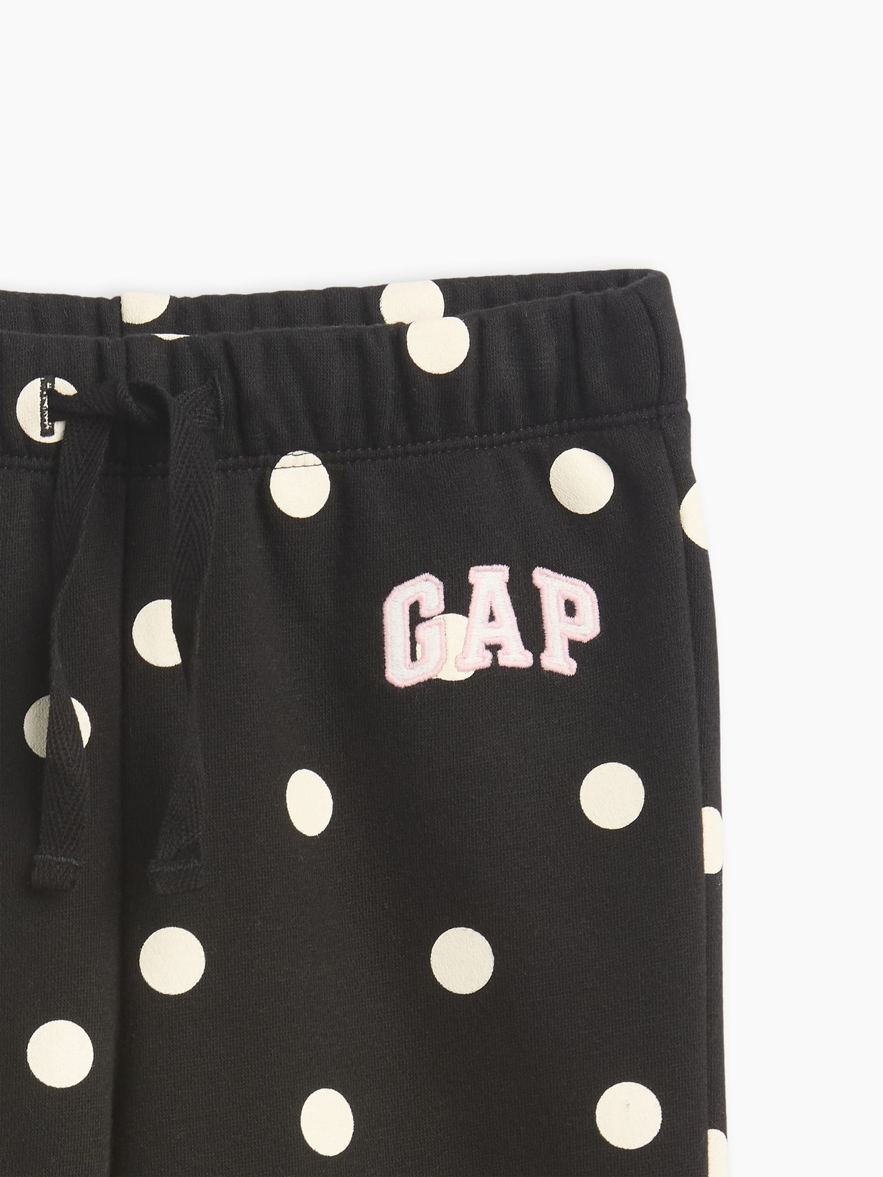 Black Polka Dot Pull On Logo Joggers - Image 3 of 3