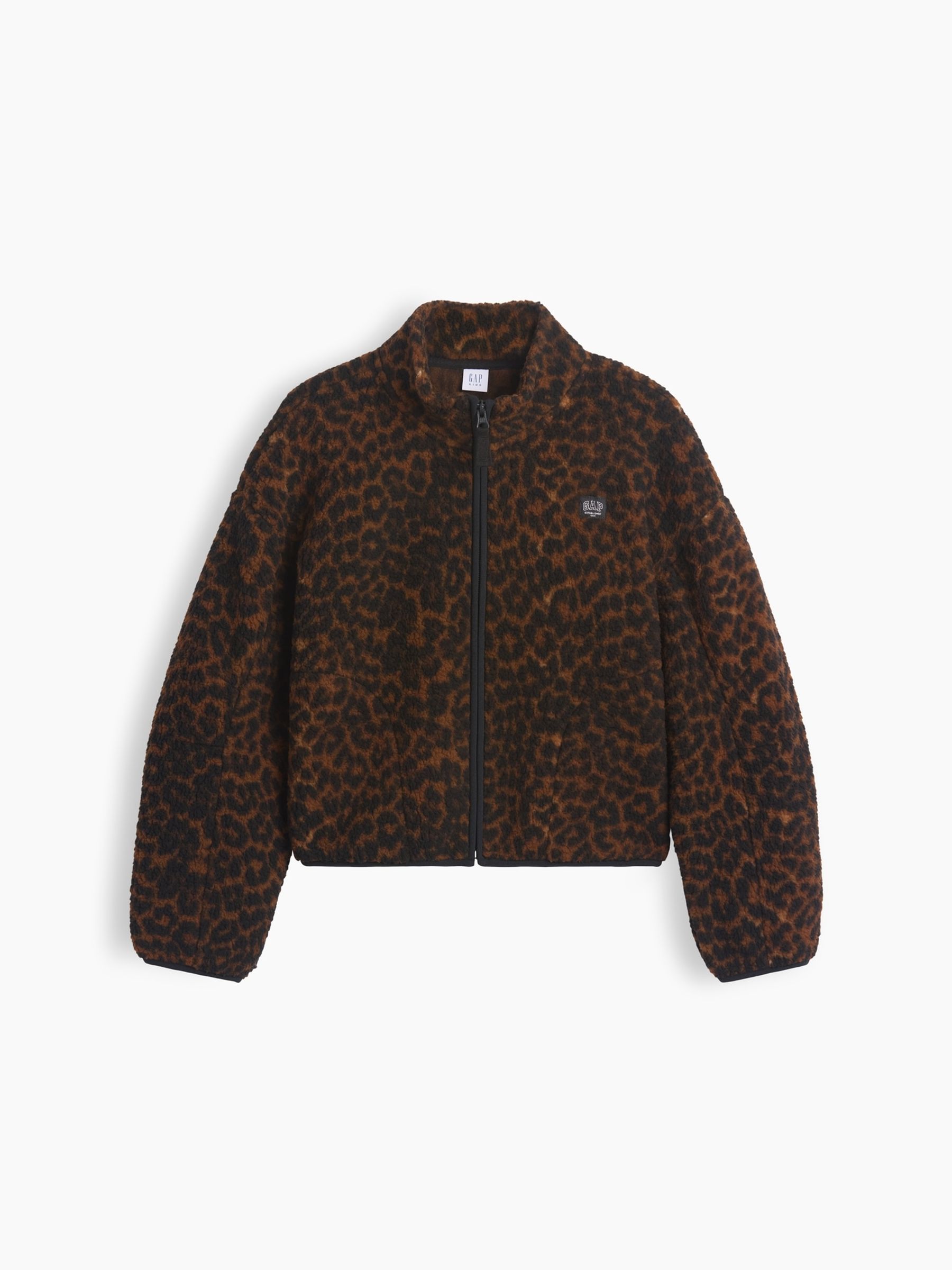 Leopard Sherpa Relaxed Zip-Up Jacket - Image 4 of 6