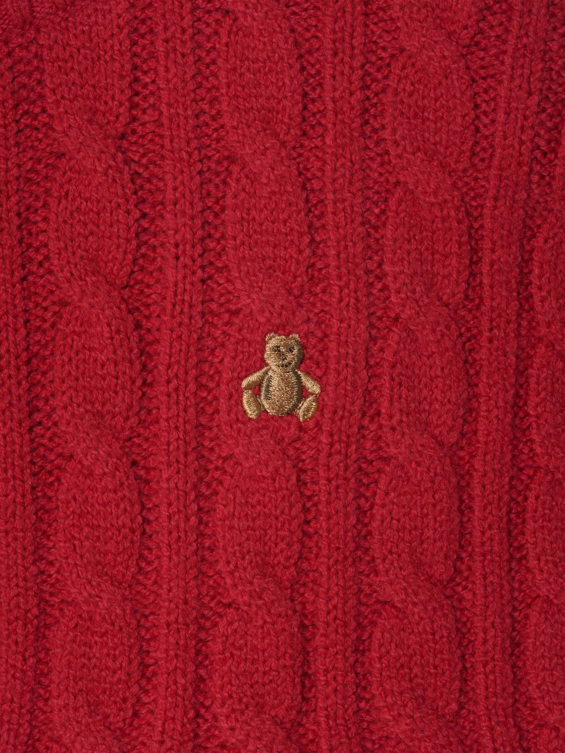 Red CashSoft Cable-Knit Jumper - Image 3 of 3