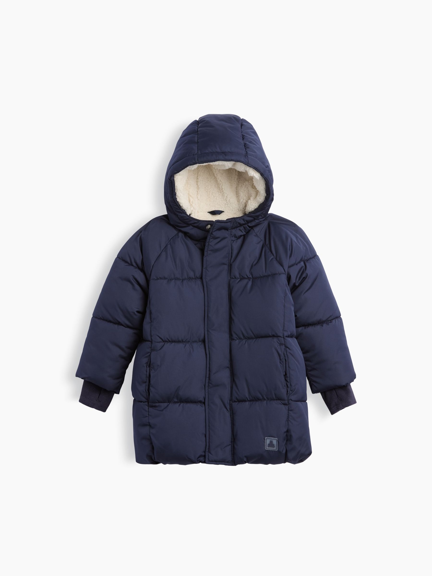 Blue Sherpa-Lined Heavyweight Puffer Coat - Image 1 of 2