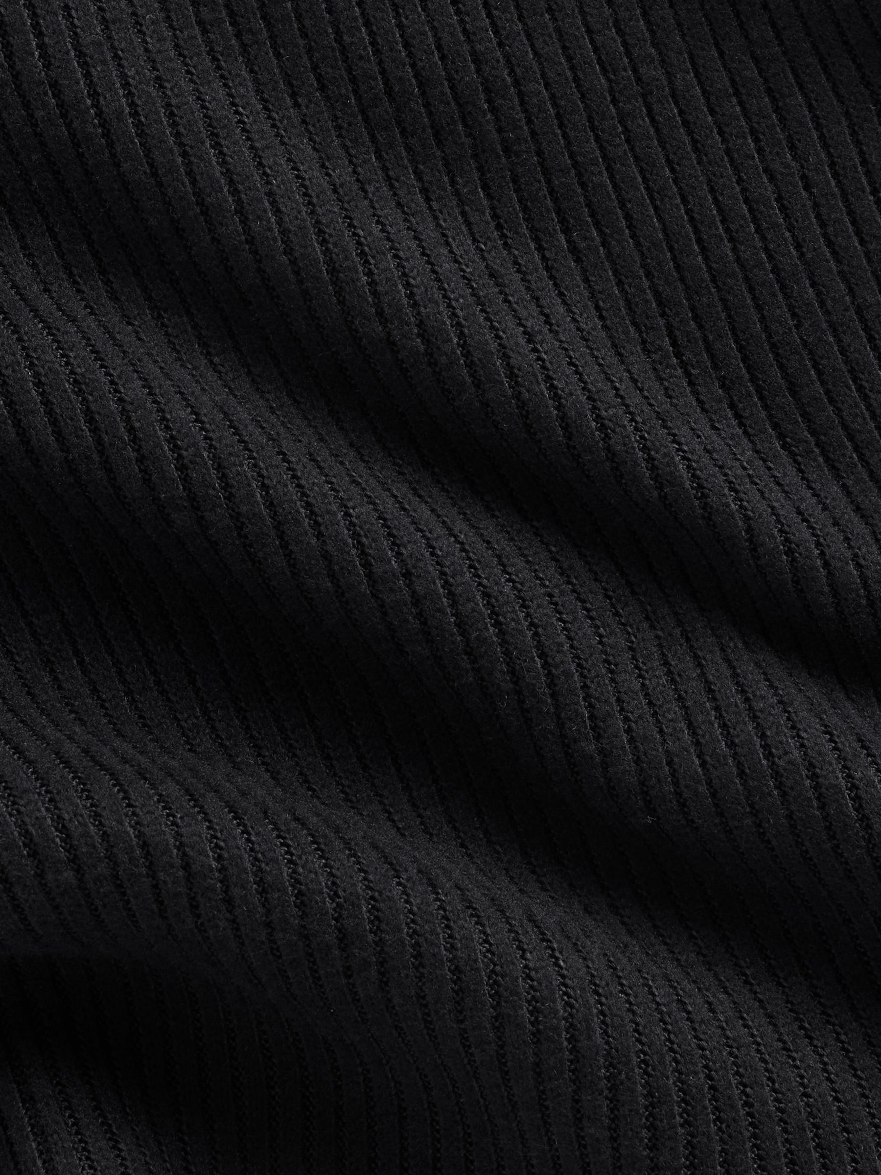Black Off-Shoulder Rib Top - Image 4 of 4 Black Off-Shoulder Rib Top - Image 4 of 4