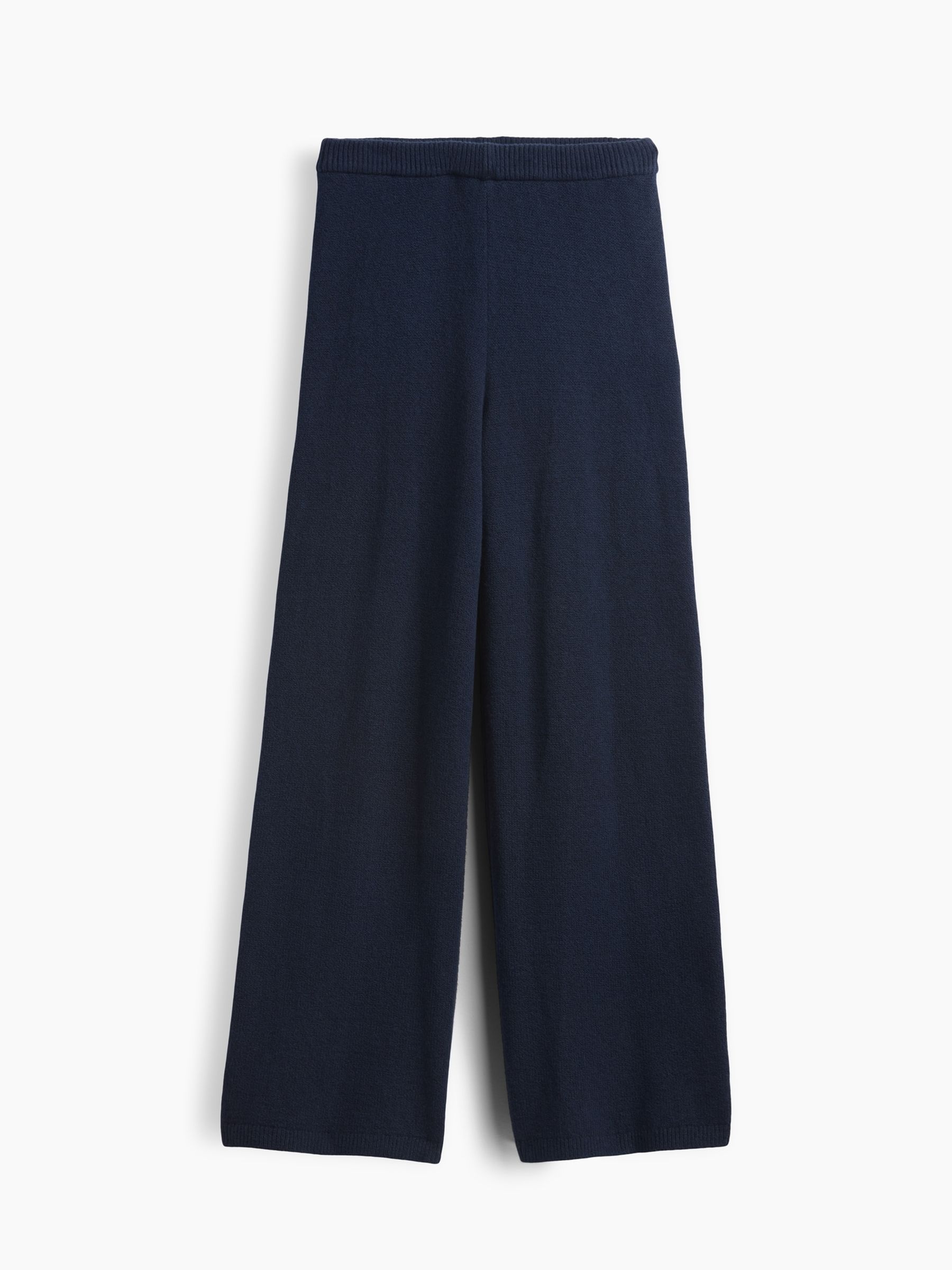 Navy CashSoft Wide-Leg Knitted Trousers - Image 4 of 4 Navy CashSoft Wide-Leg Knitted Trousers - Image 4 of 4