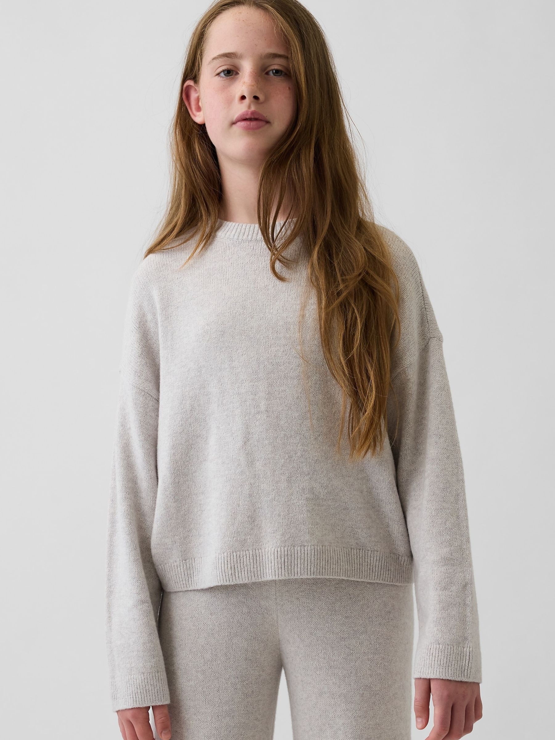Oatmeal CashSoft Oversized Jumper - Image 1 of 5 Oatmeal CashSoft Oversized Jumper - Image 1 of 5