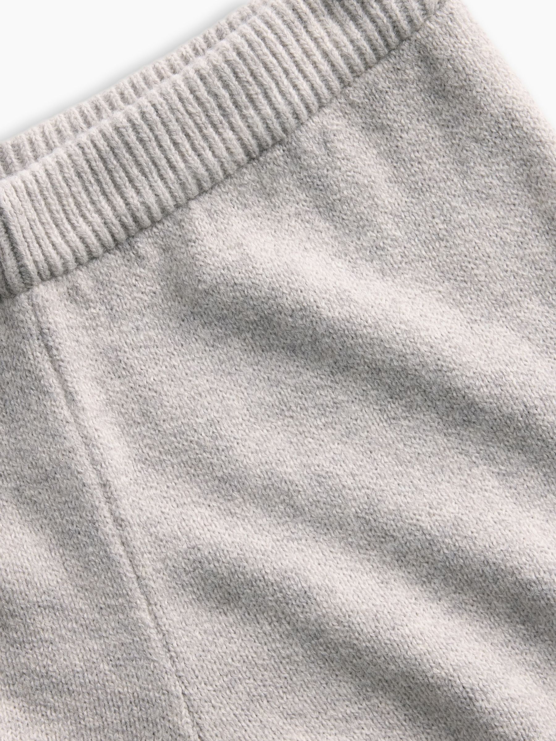 Light Grey CashSoft Wide-Leg Knitted Trousers - Image 5 of 5