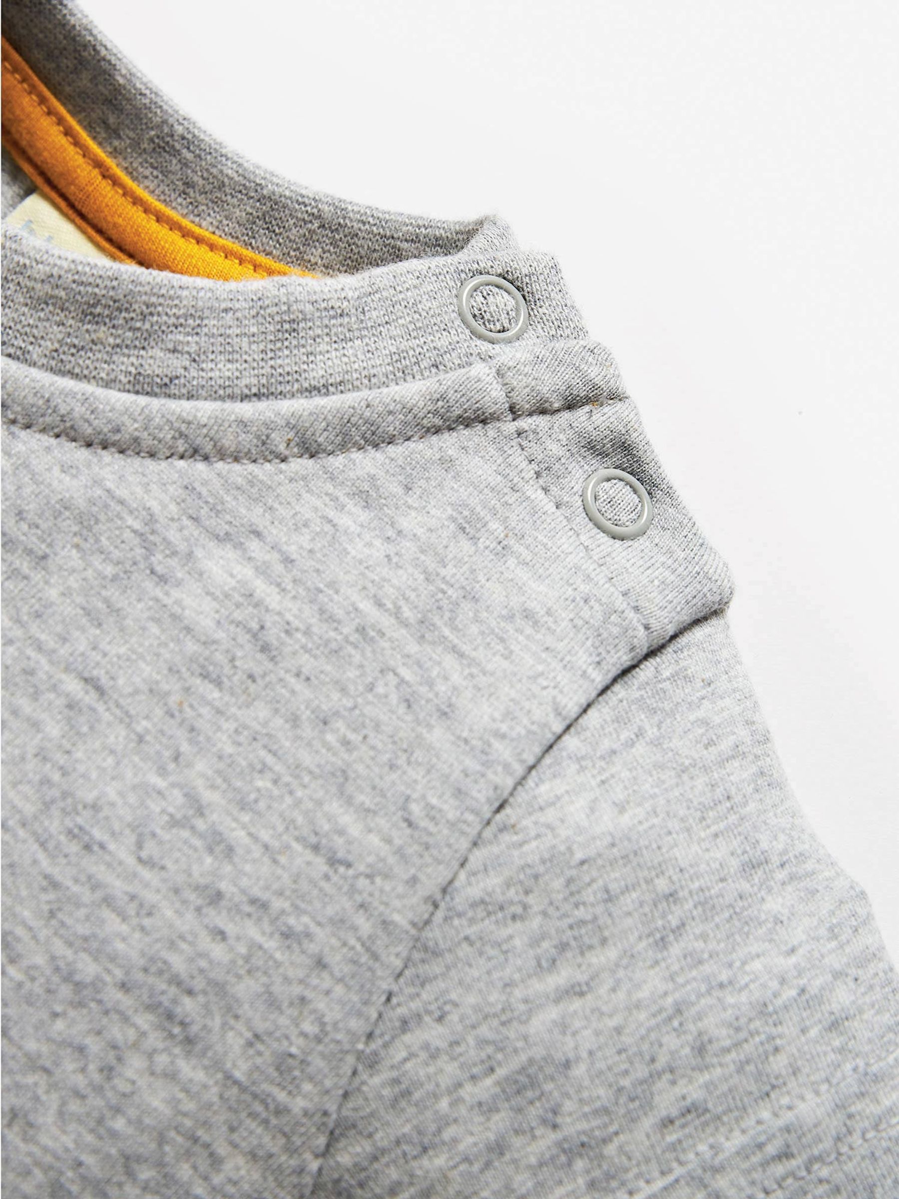 Marl Grey Zebra Appliqué Baby T-Shirt - Image 3 of 3