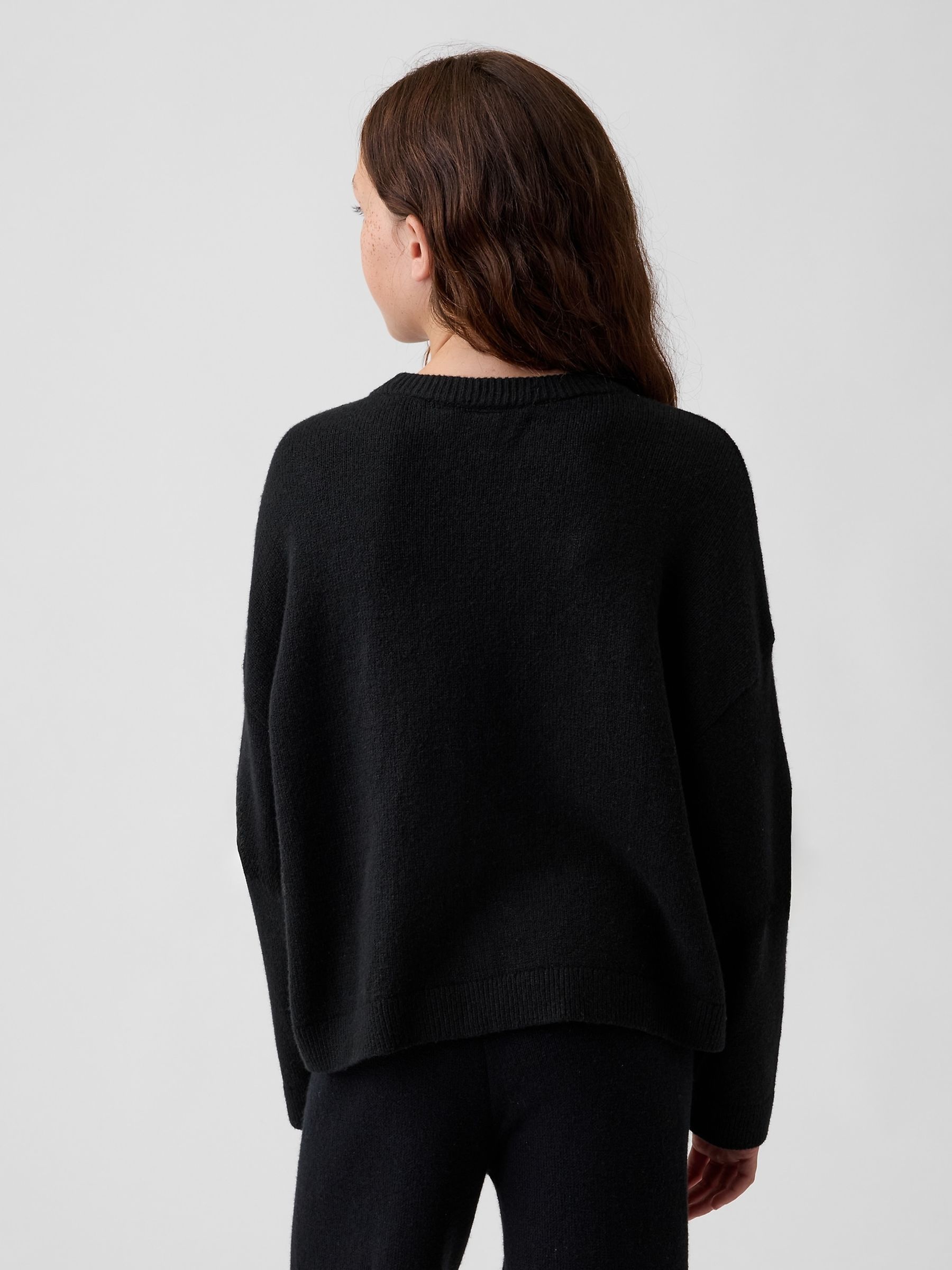 Black CashSoft Oversized Jumper - Image 2 of 5