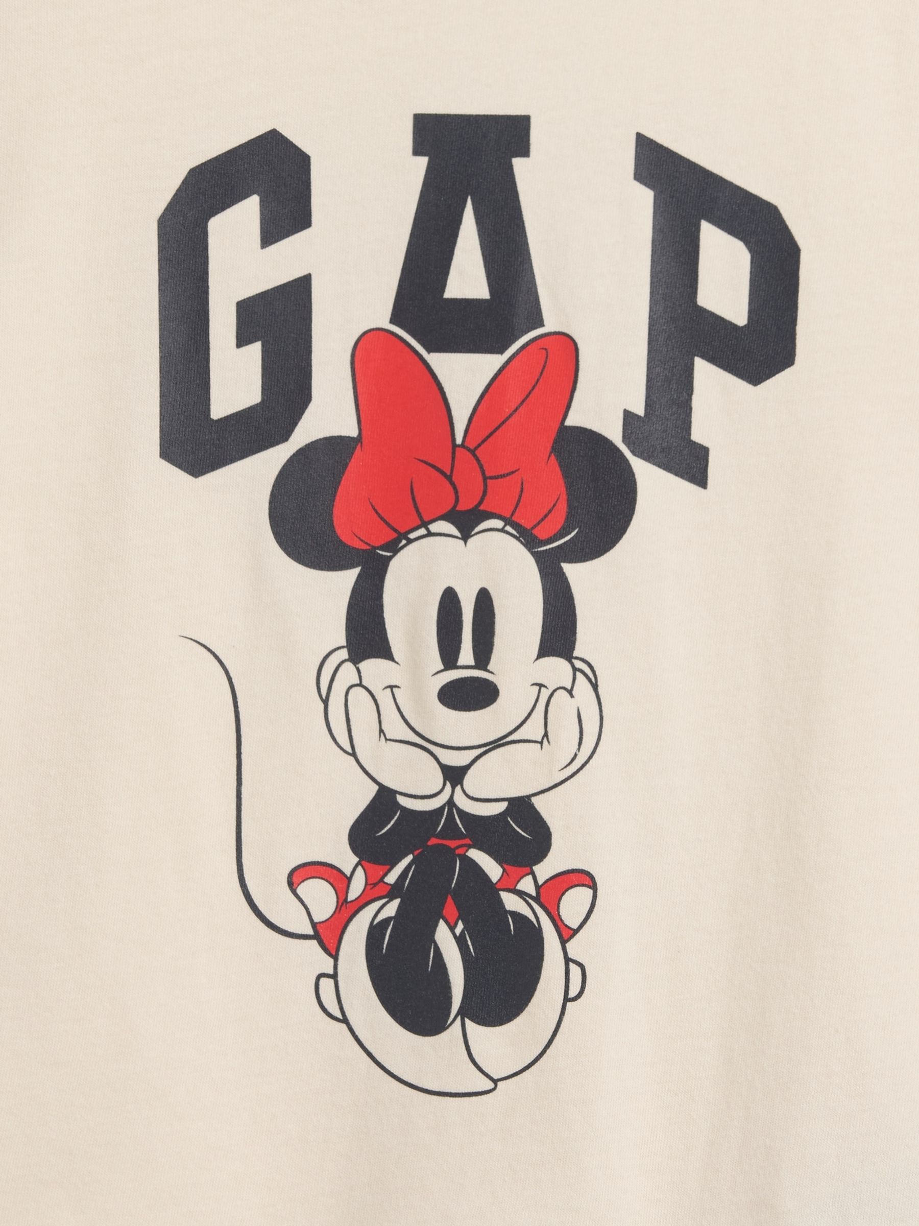 Cream Disney Minnie Mouse Logo Short Sleeve T-Shirt - Image 3 of 3