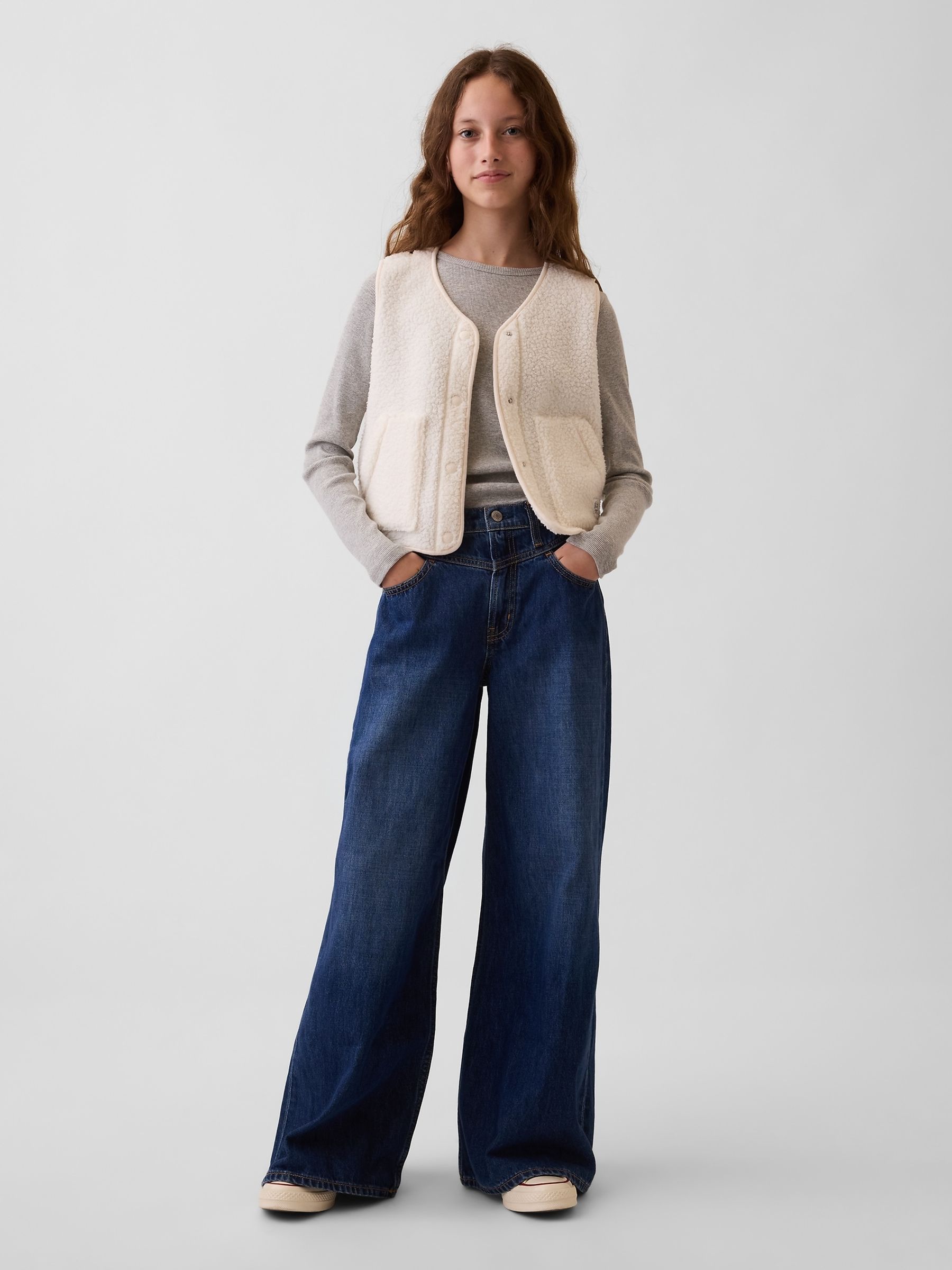 Cream Sherpa Gilet - Image 3 of 6