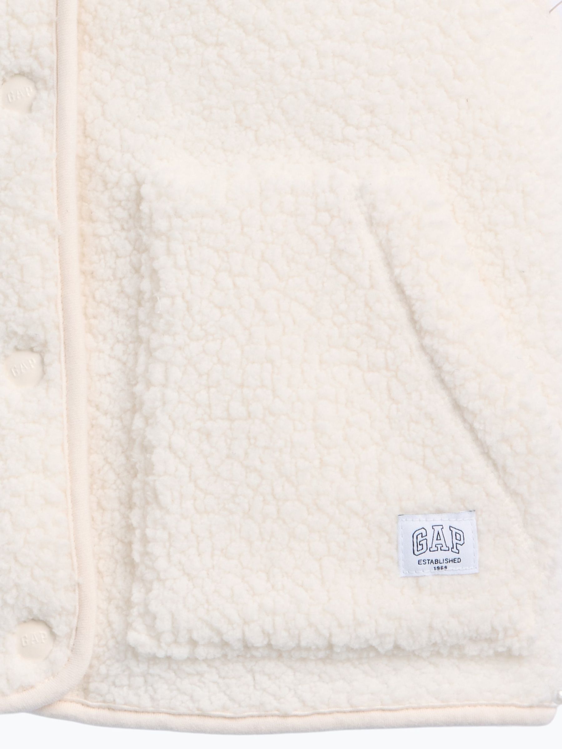 Cream Sherpa Gilet - Image 6 of 6 Cream Sherpa Gilet - Image 6 of 6