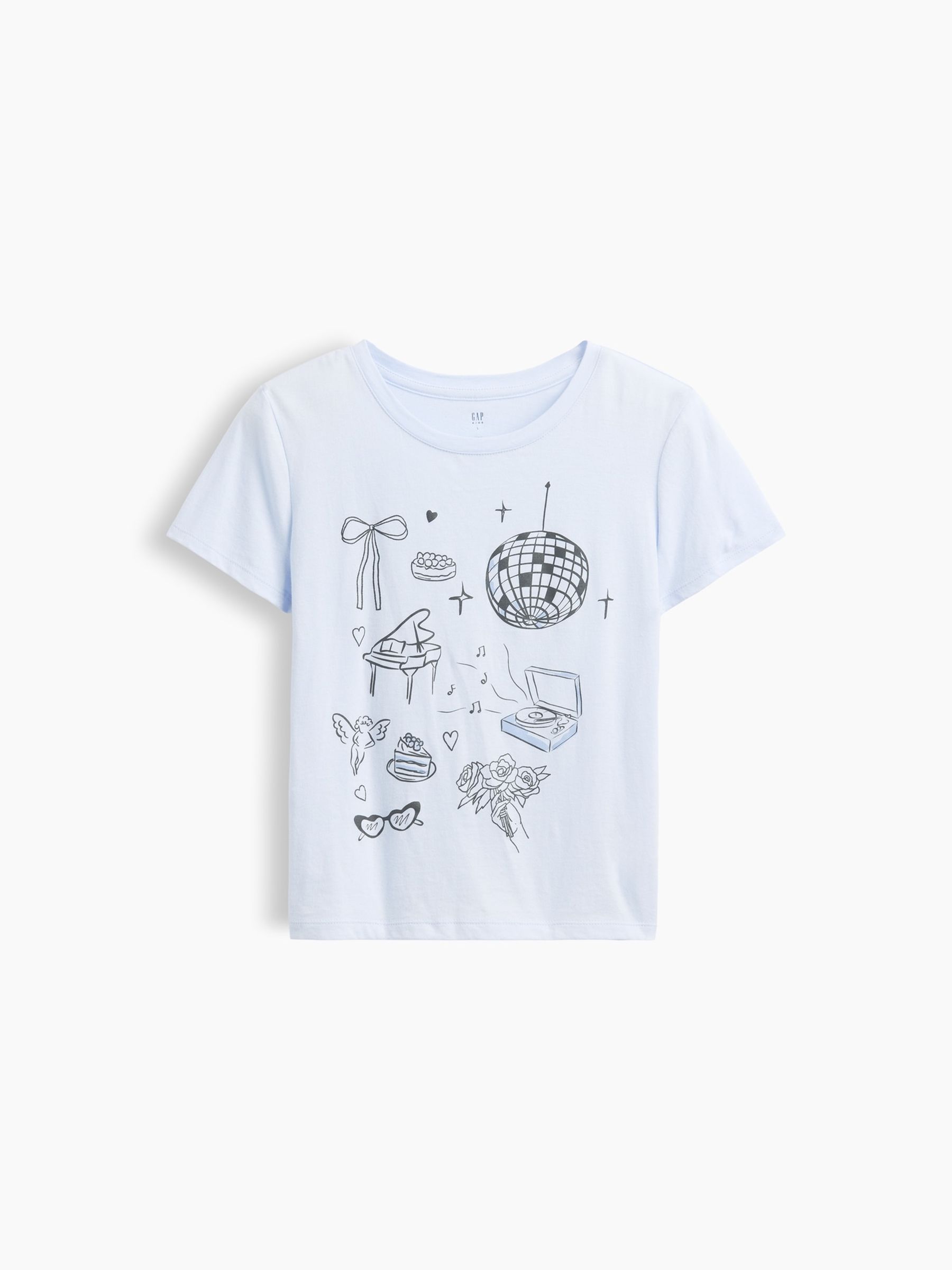 Blue Graphic Short Sleeve T-Shirt - Image 3 of 4