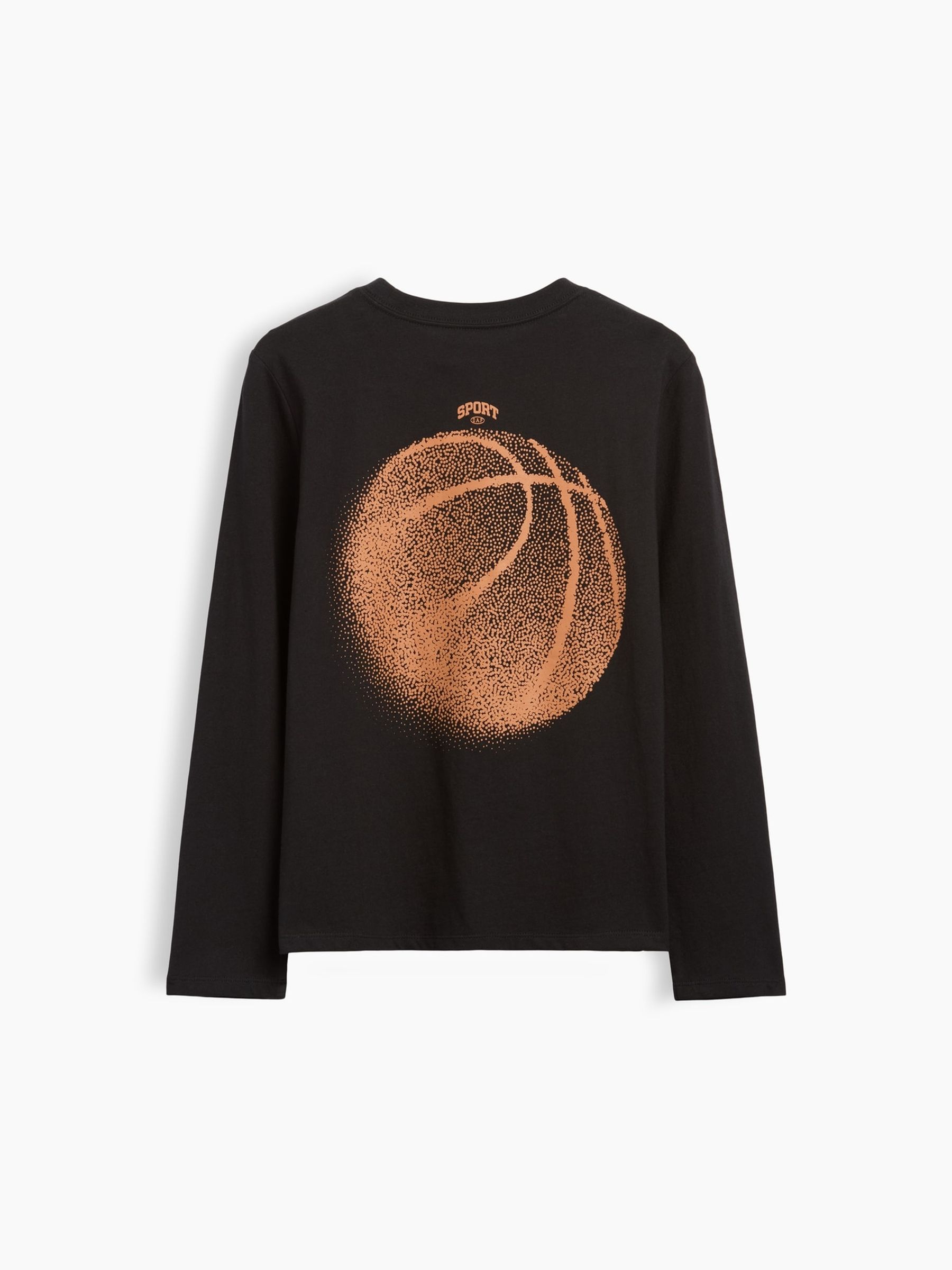 Black Basketball Graphic Long Sleeve T-Shirt - Image 2 of 3