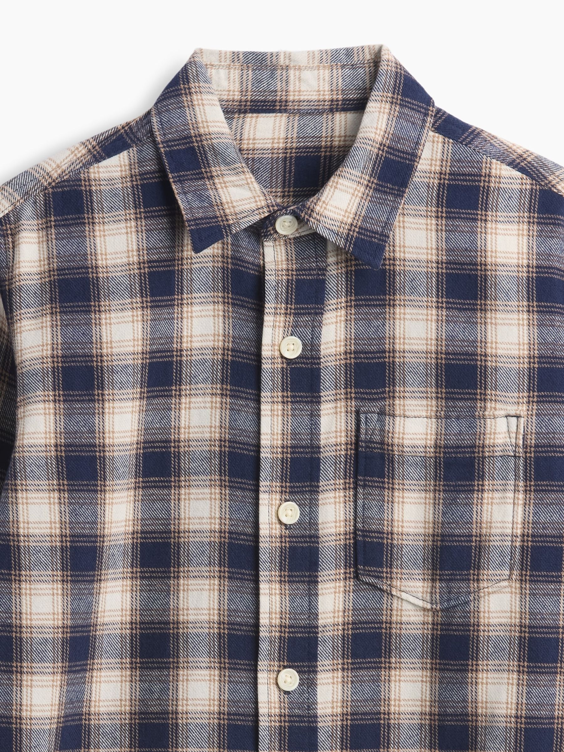 Blue Check Flannel Shirt - Image 3 of 3