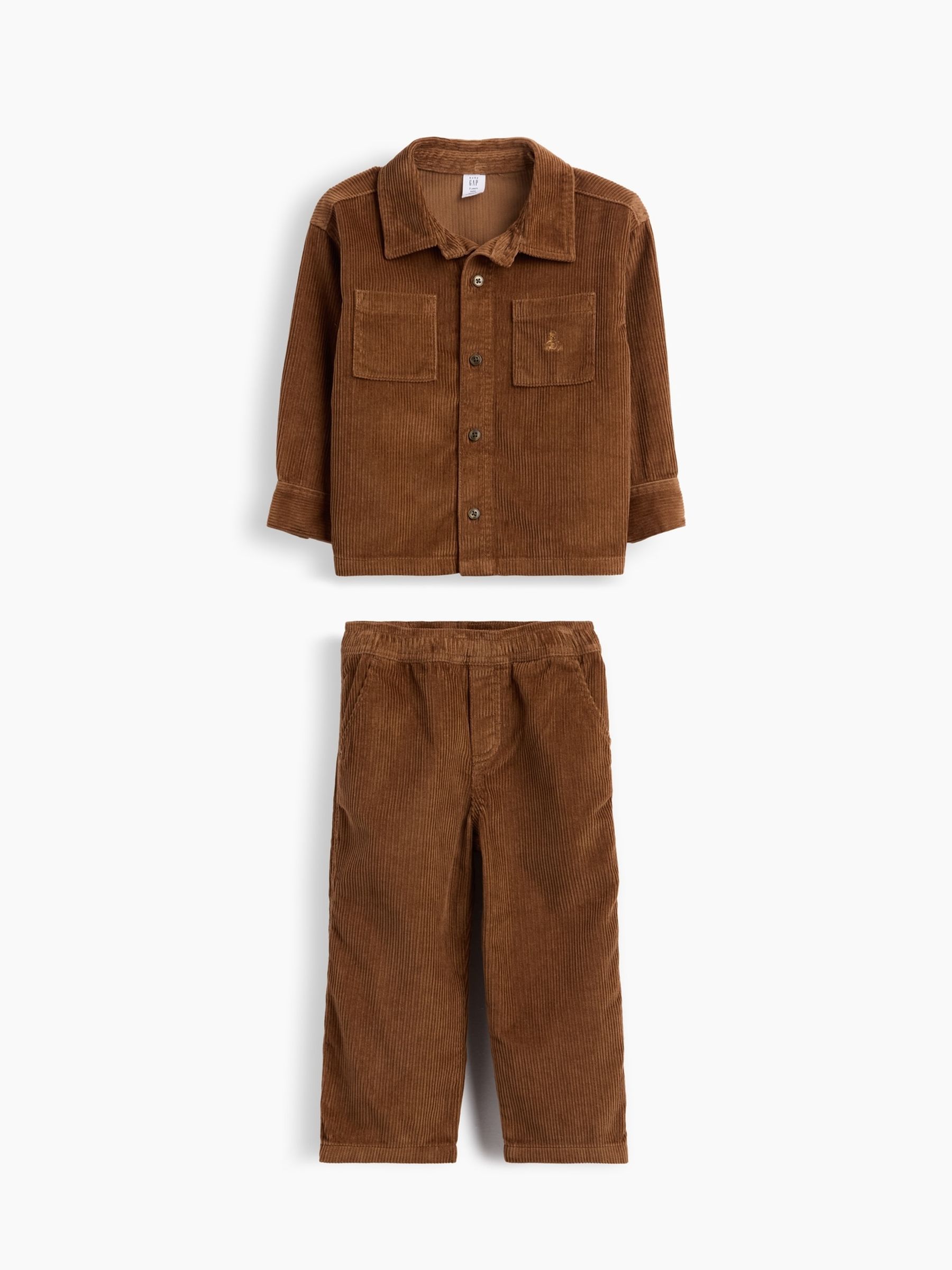 Brown Corduroy Outfit Set - Image 1 of 2 Brown Corduroy Outfit Set - Image 1 of 2