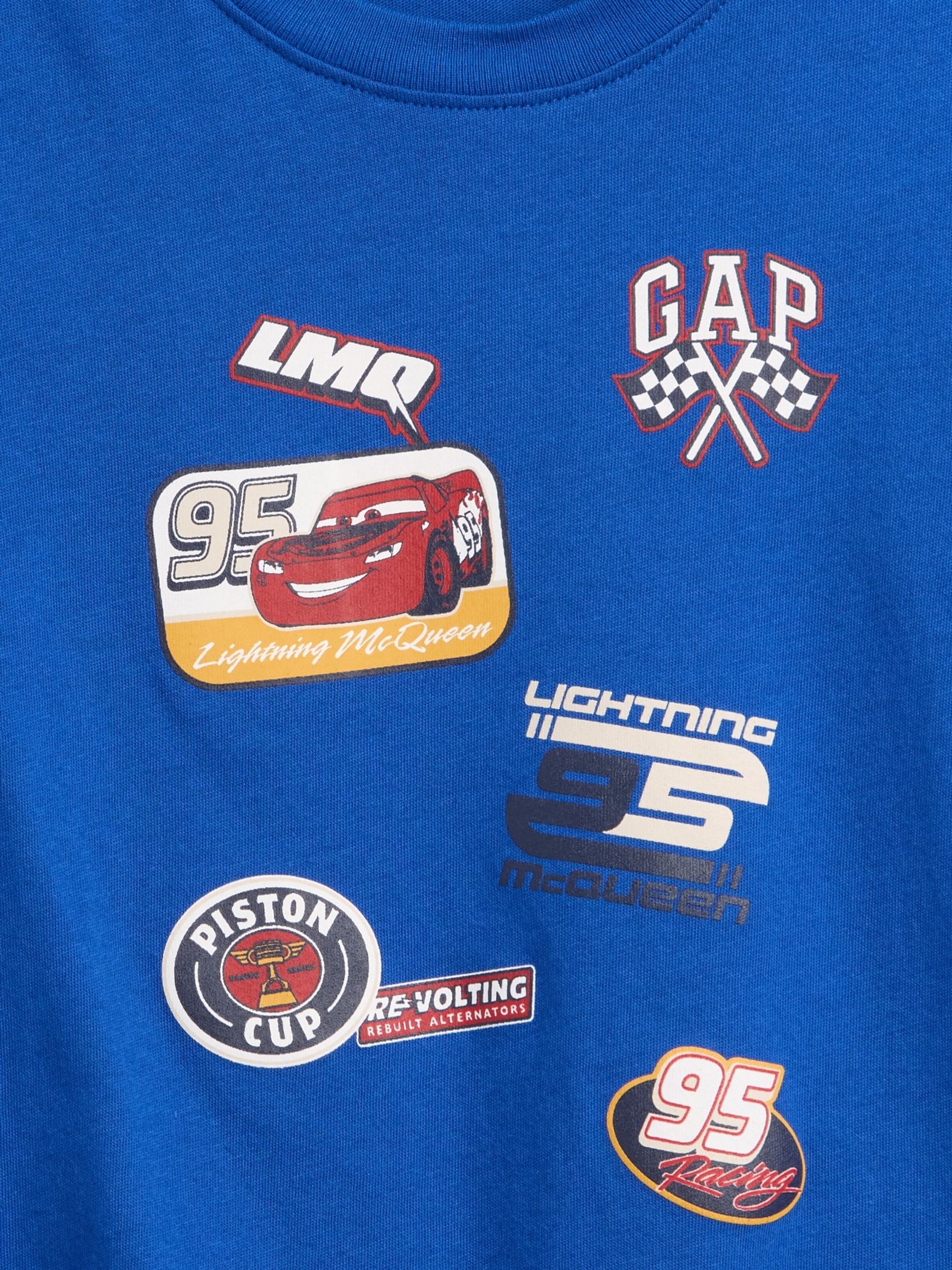 Blue Disney Cars Graphic T-Shirt - Image 3 of 3