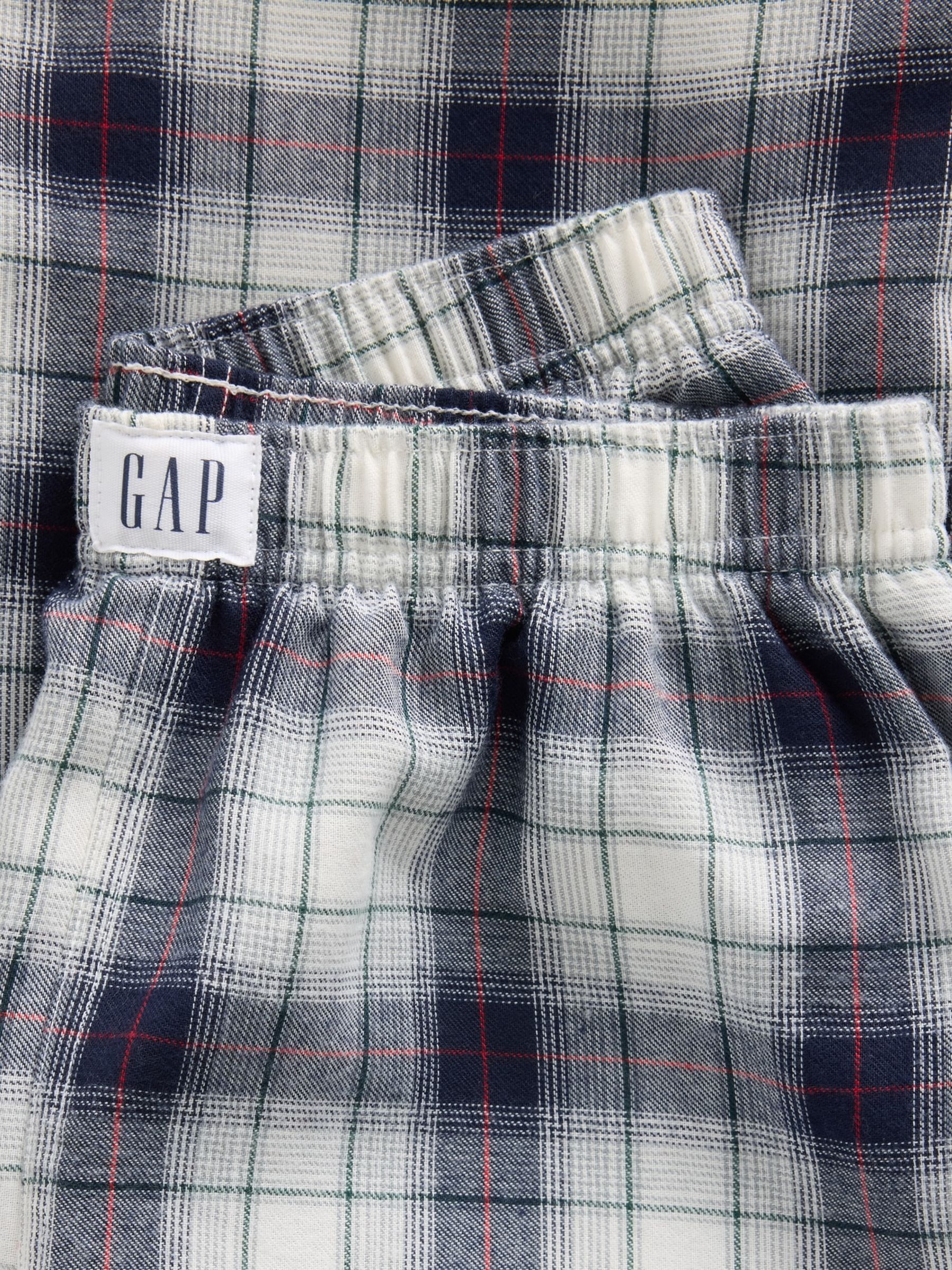 Navy & White Check Flannel Pyjama Bottoms - Image 6 of 6 Navy & White Check Flannel Pyjama Bottoms - Image 6 of 6