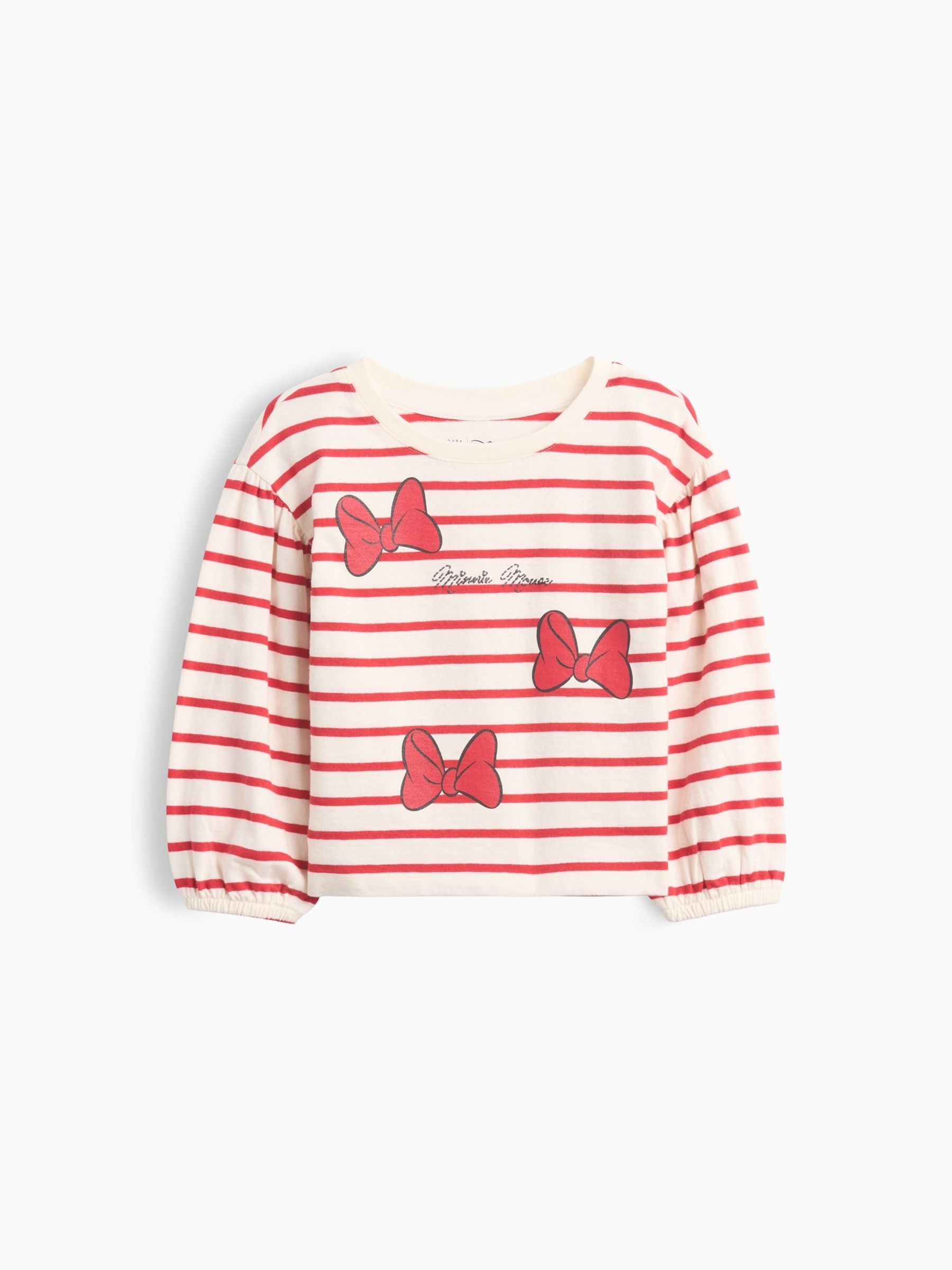 Red Disney Stripe Long Sleeve T-Shirt - Image 1 of 2 Red Disney Stripe Long Sleeve T-Shirt - Image 1 of 2