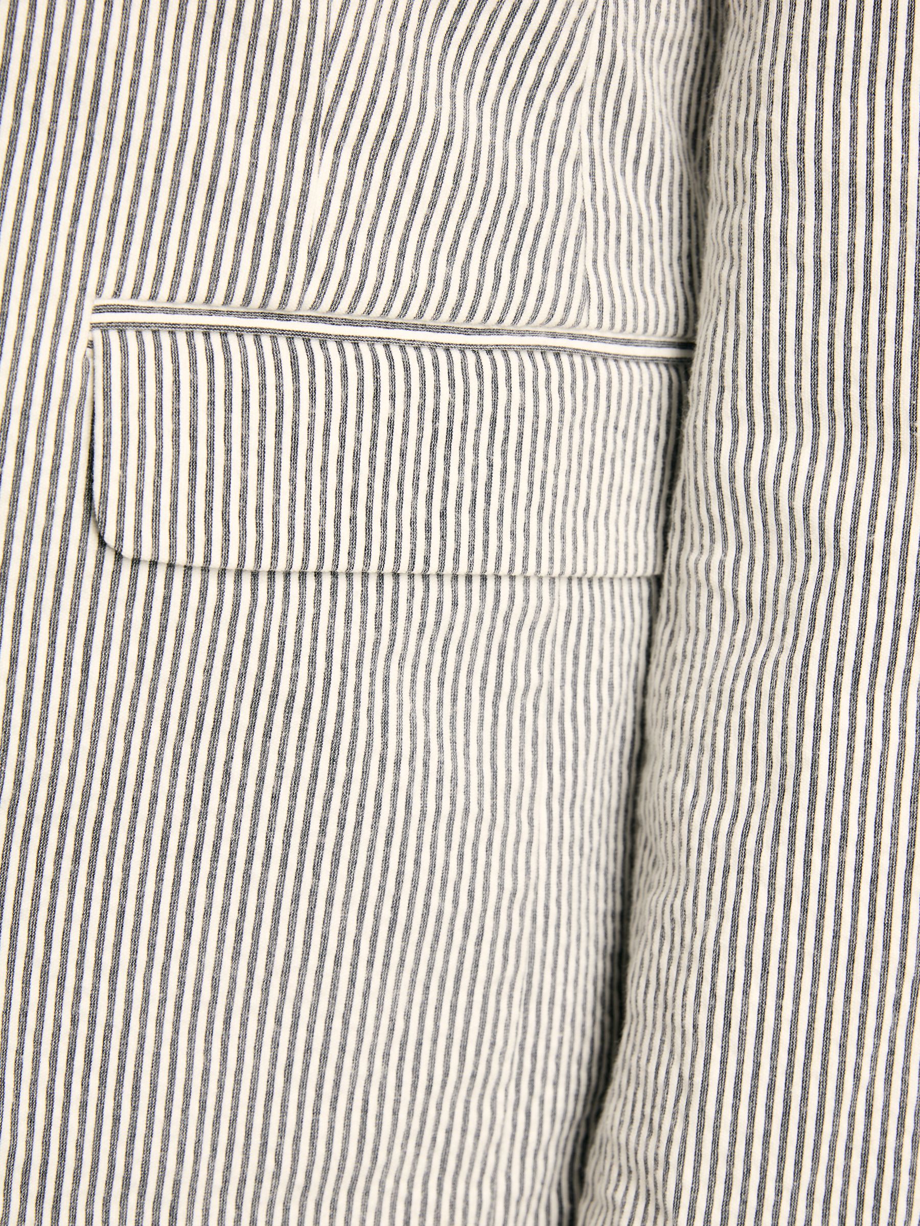 Belmont Cream/Navy Seersucker Boating Blazer - Image 8 of 8
