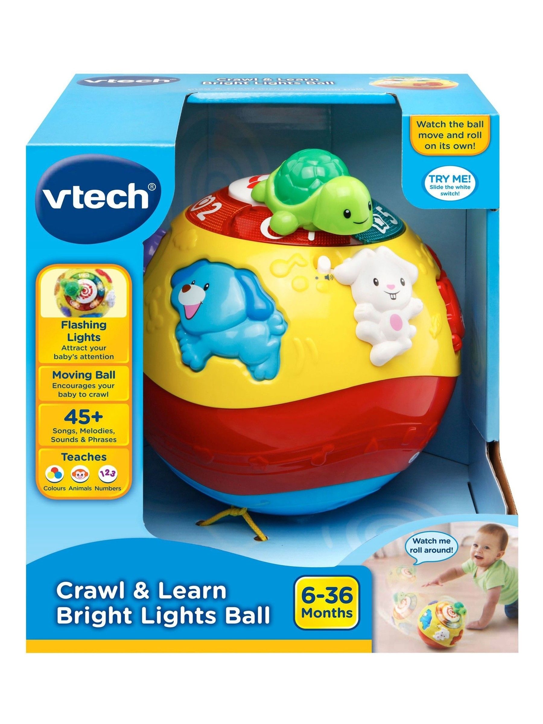 VTech Baby Crawl And Learn Bright Lights Ball - Image 5 of 6