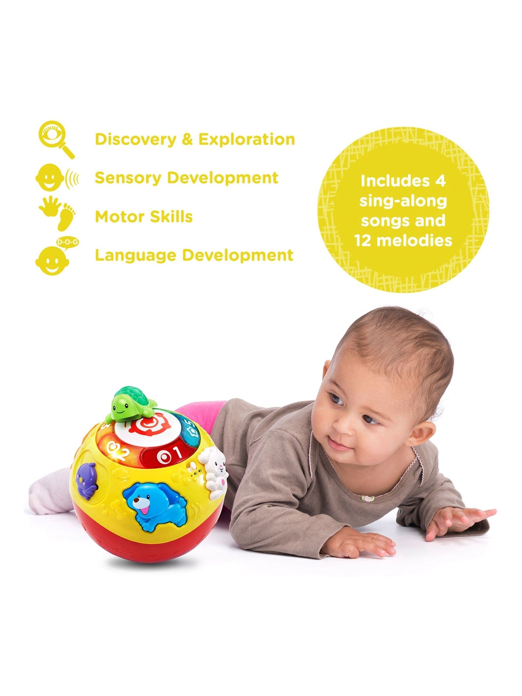 VTech Baby Crawl And Learn Bright Lights Ball - Image 6 of 6
