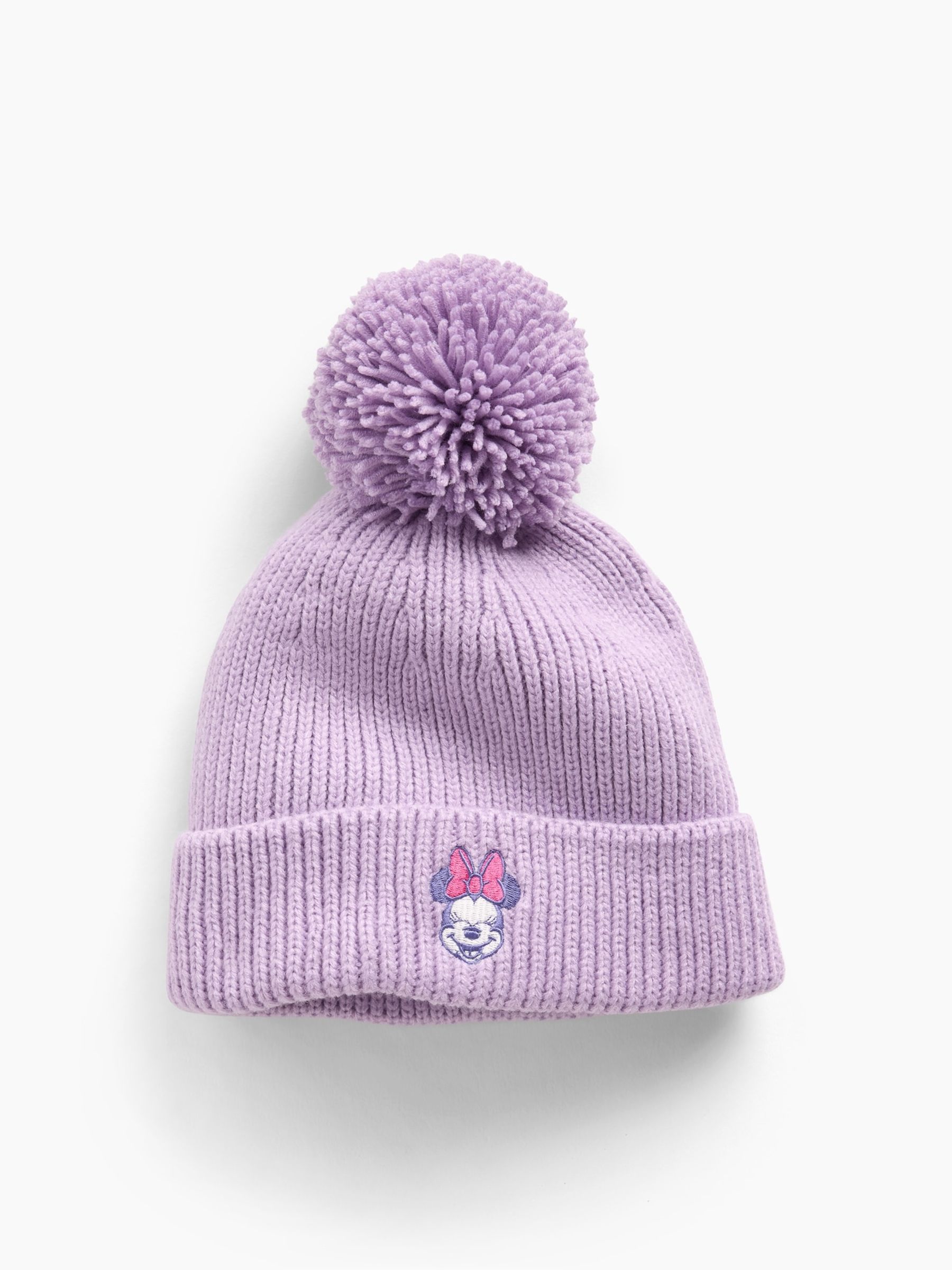 Purple Disney Minnie Mouse Bobble Hat - Image 1 of 1