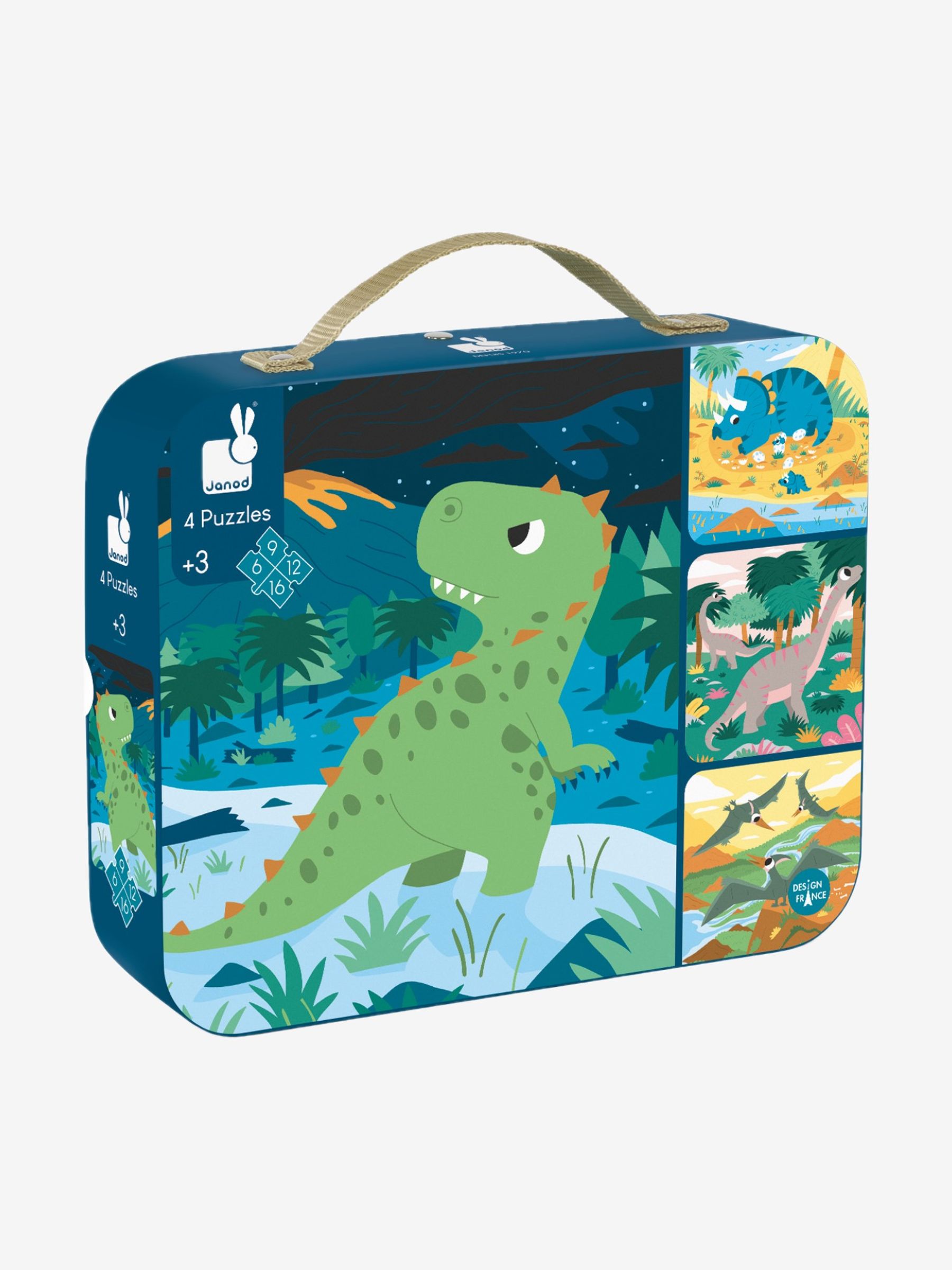 Janod Set of 4 Dinosaur Puzzles - Image 3 of 3
