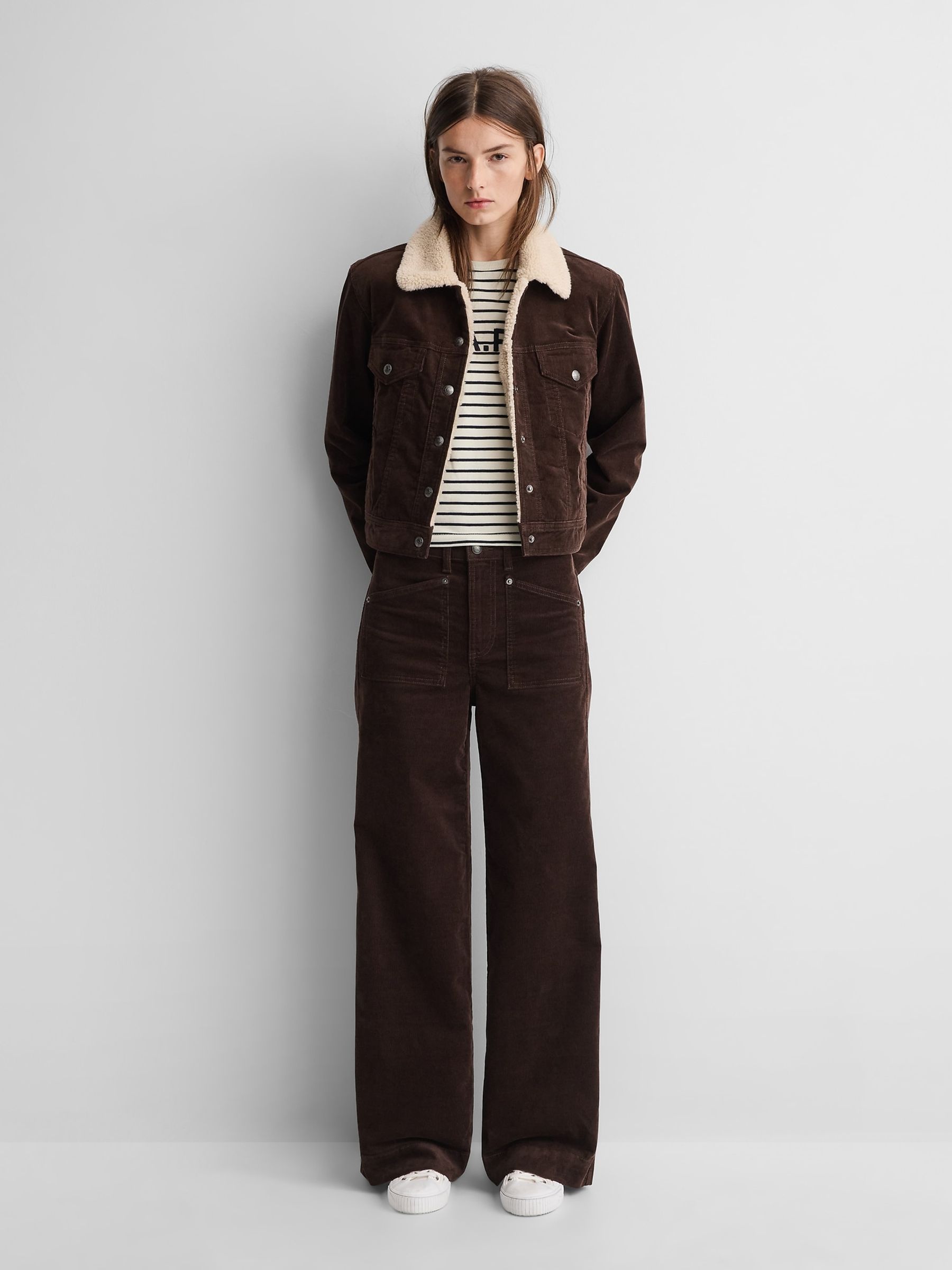 Gap x A.P.C. Brown Icon Corduroy Crop Jacket - Image 3 of 7