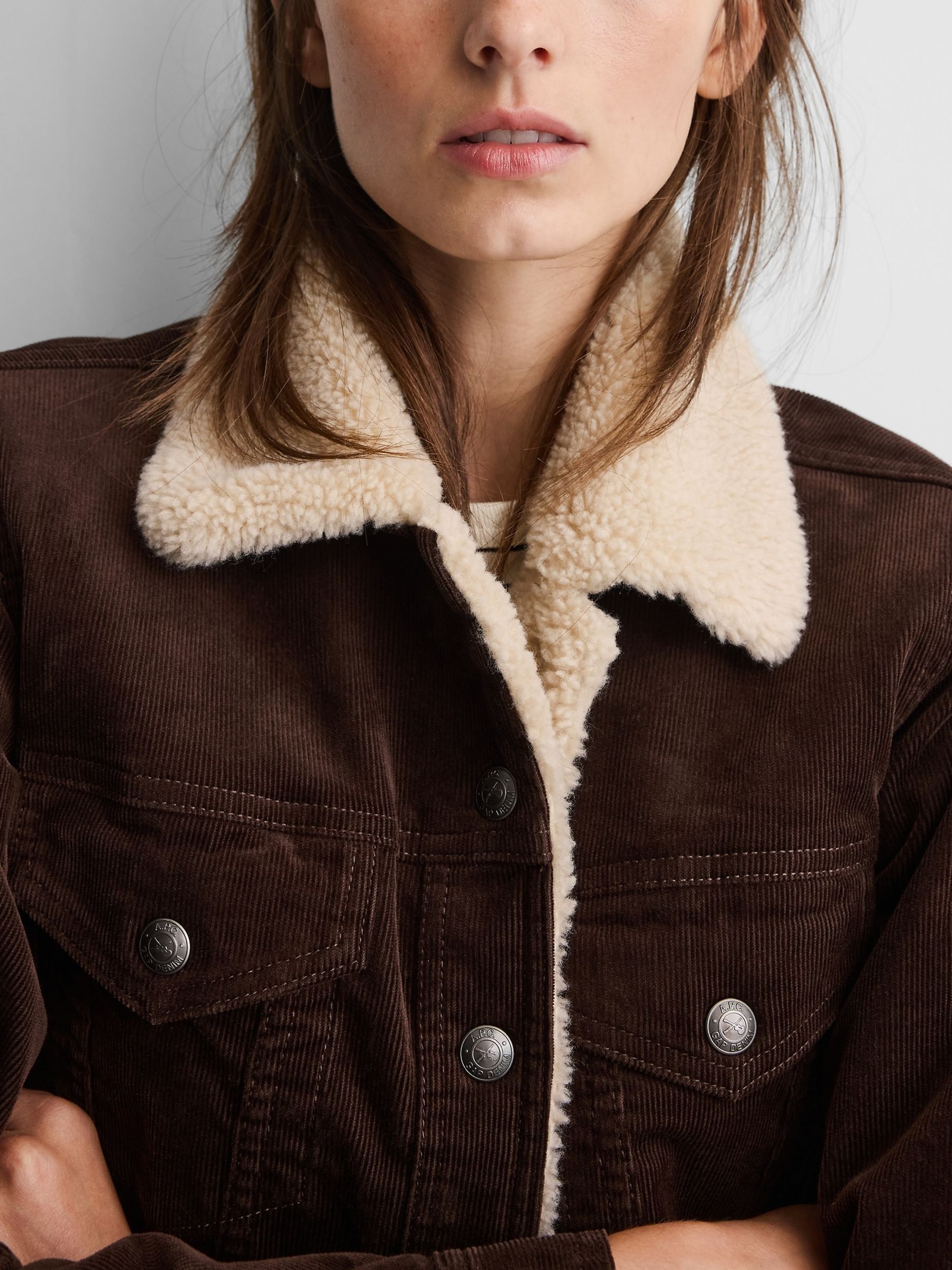 Gap x A.P.C. Brown Icon Corduroy Crop Jacket - Image 4 of 7