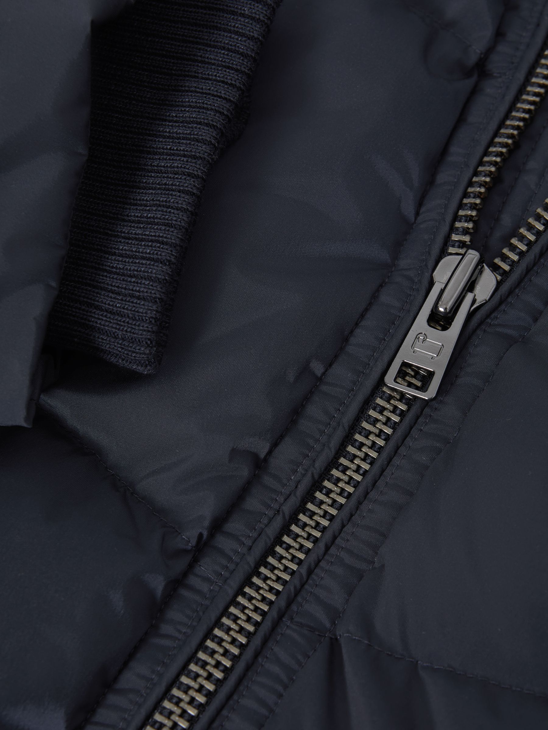 Woolrich Premium Down Quilted Coat in Melton Blue - Image 7 of 9
