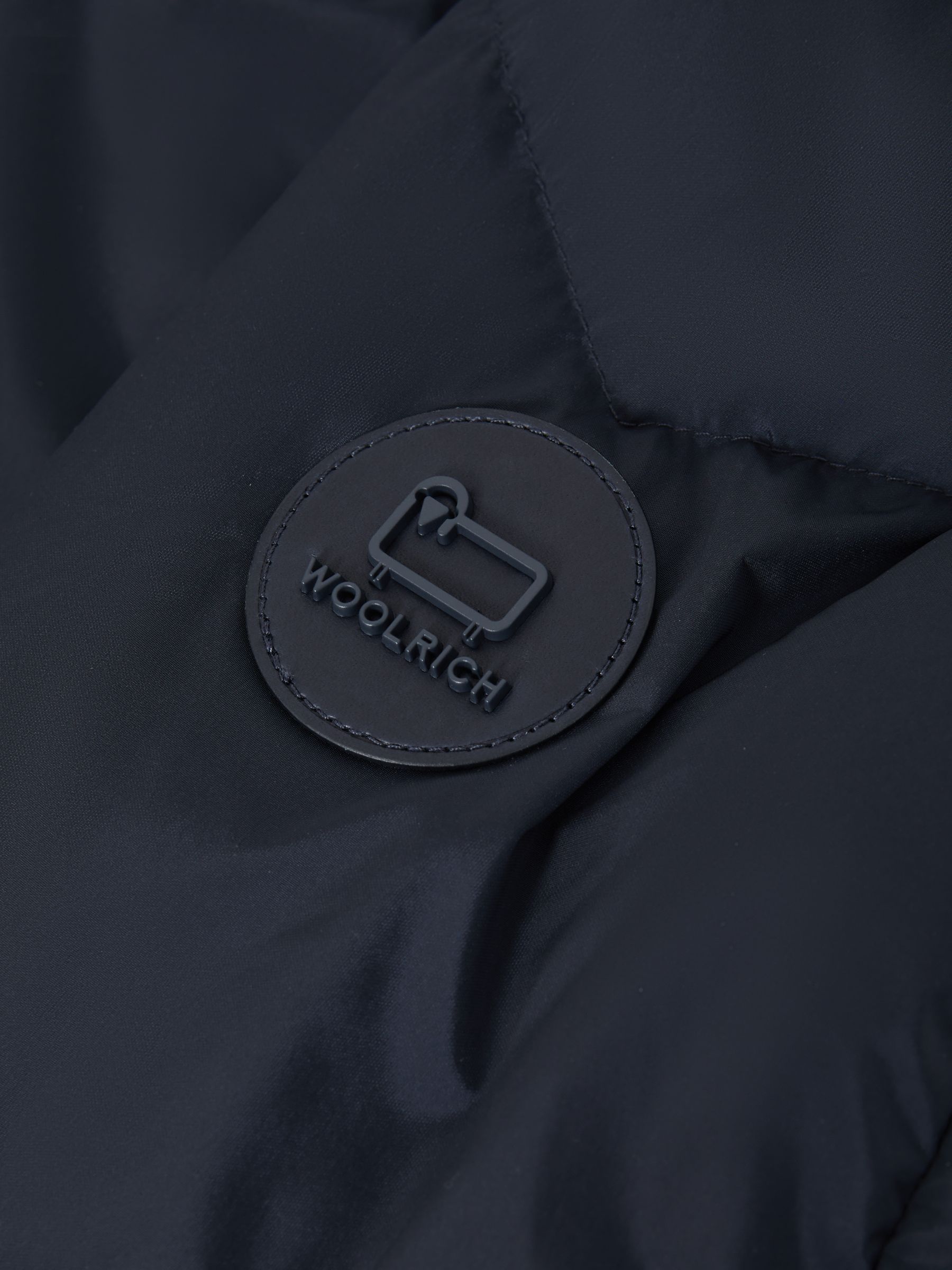 Woolrich Premium Down Quilted Coat in Melton Blue - Image 9 of 9