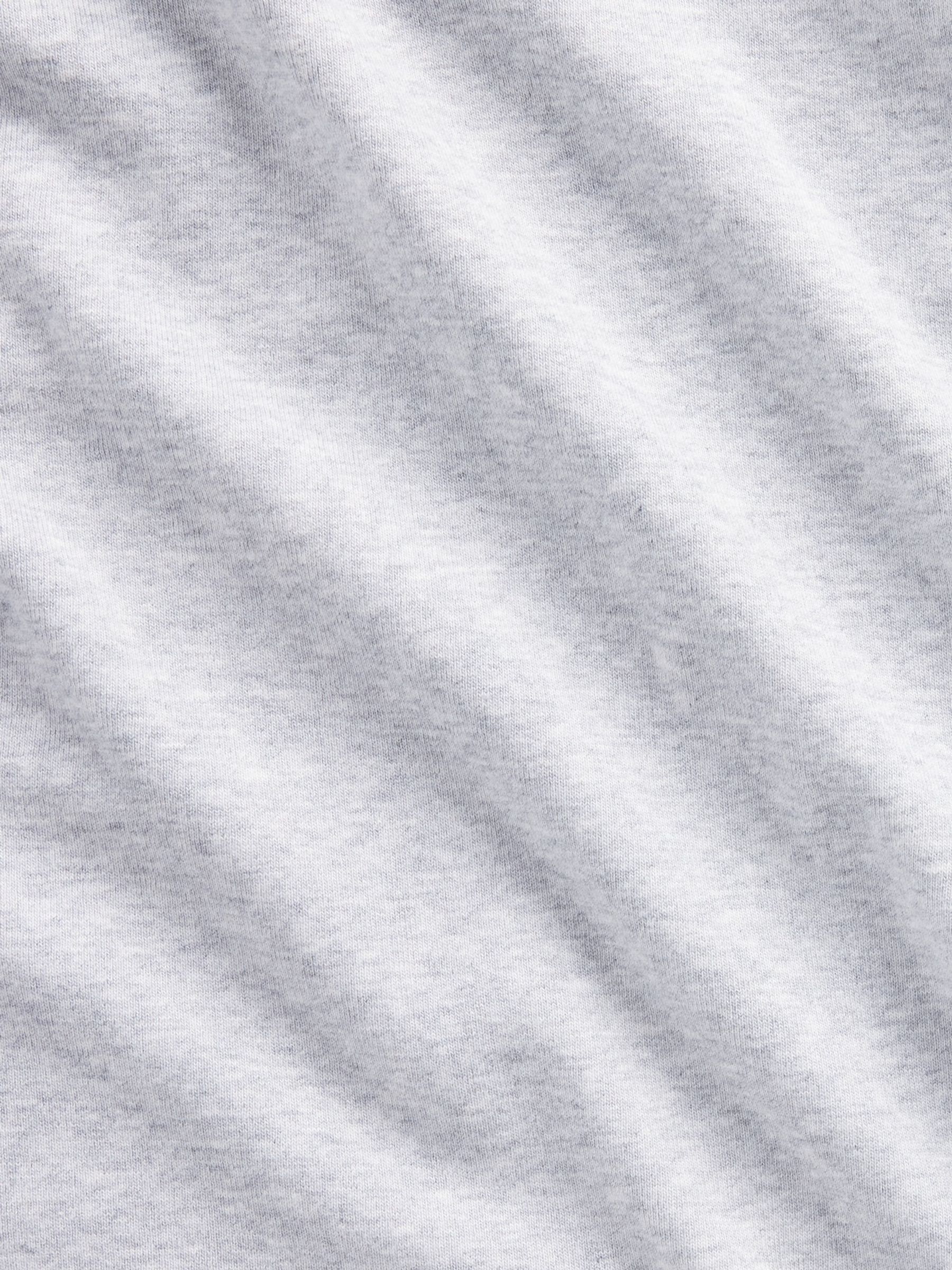 Grey Modern Turtle Neck Long Sleeve T-Shirt - Image 4 of 4