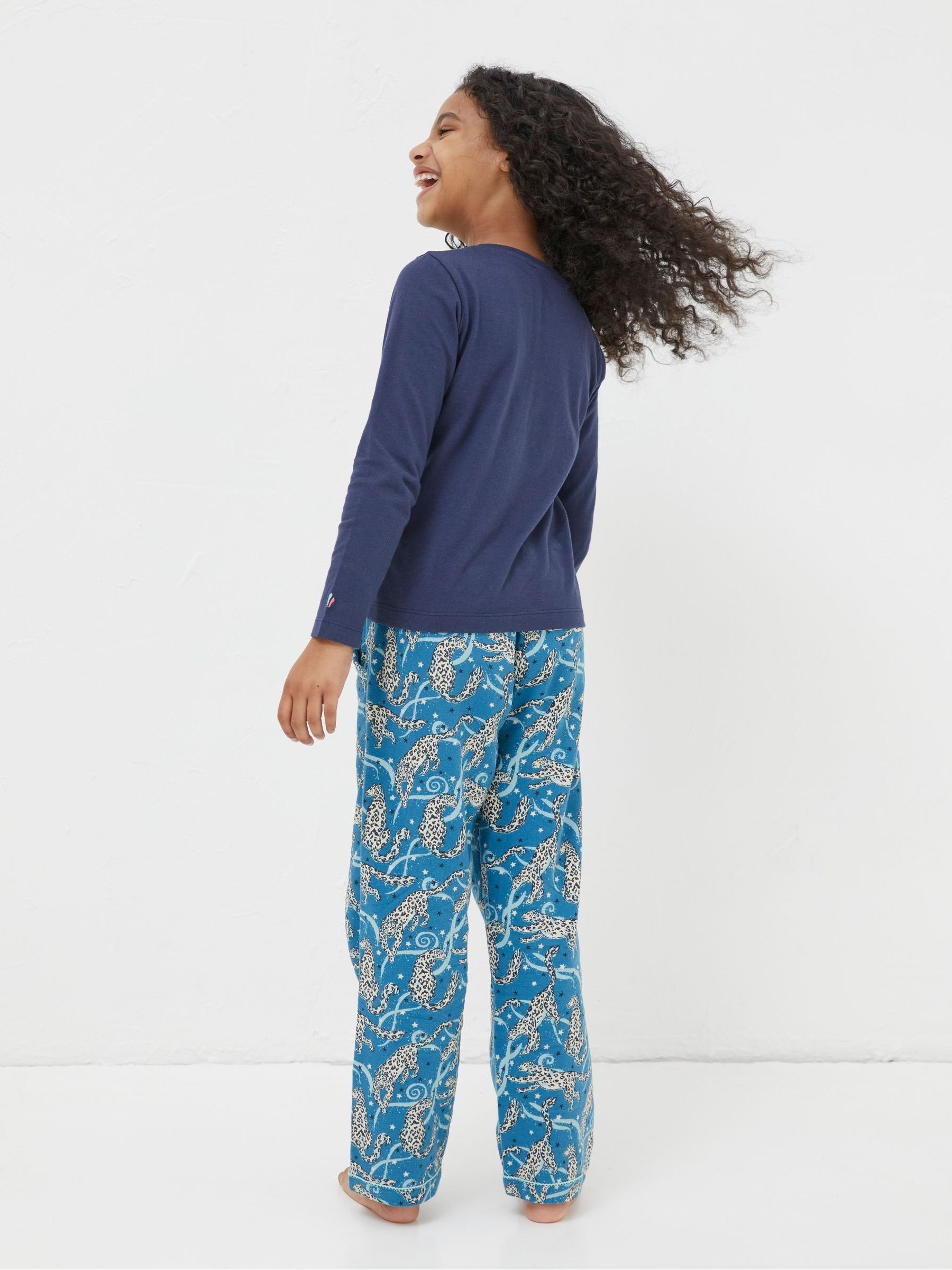 Green Sadie Snow Leopard Pyjama Set - Image 2 of 4