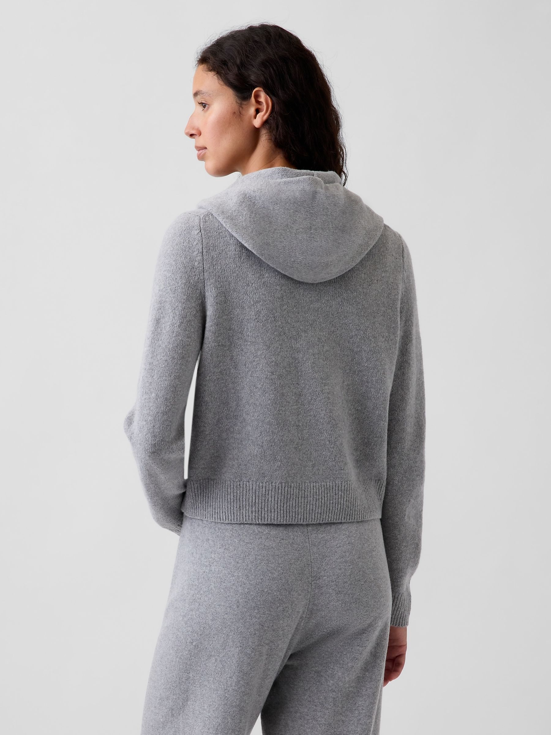 Grey CashSoft Zip-Up Hoodie - Image 2 of 5