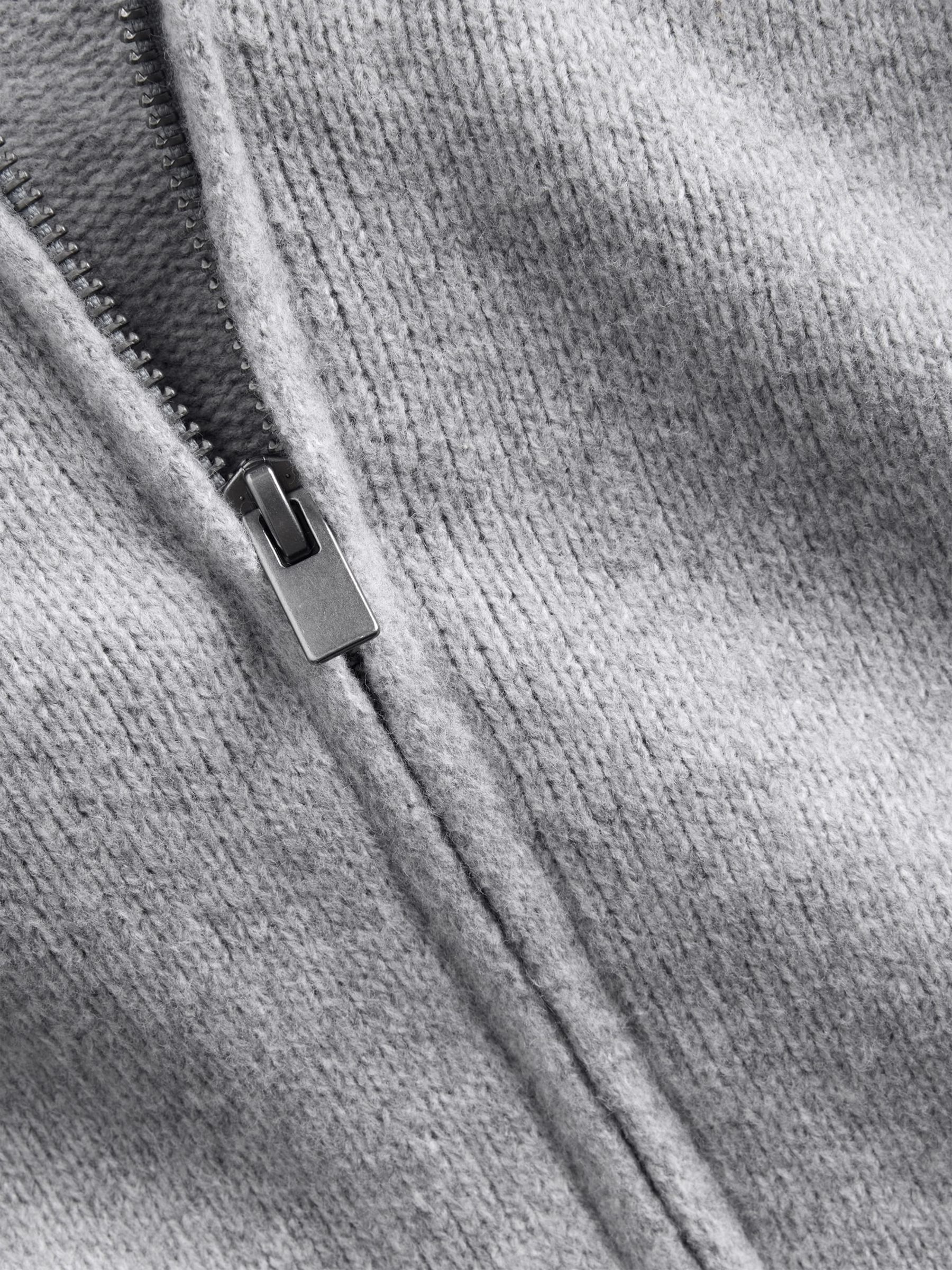 Grey CashSoft Zip-Up Hoodie - Image 5 of 5 Grey CashSoft Zip-Up Hoodie - Image 5 of 5