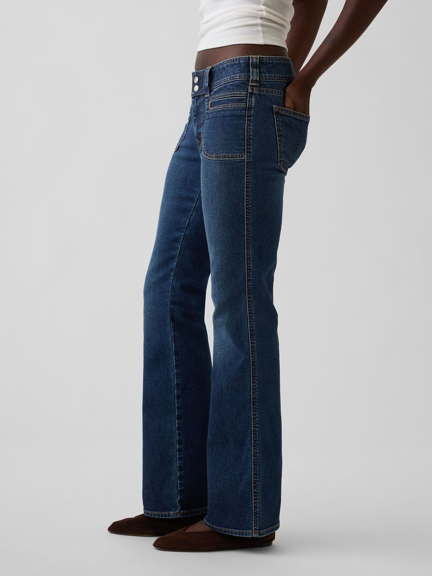 Dark Wash Low Rise Long and Lean Jeans - Image 3 of 5