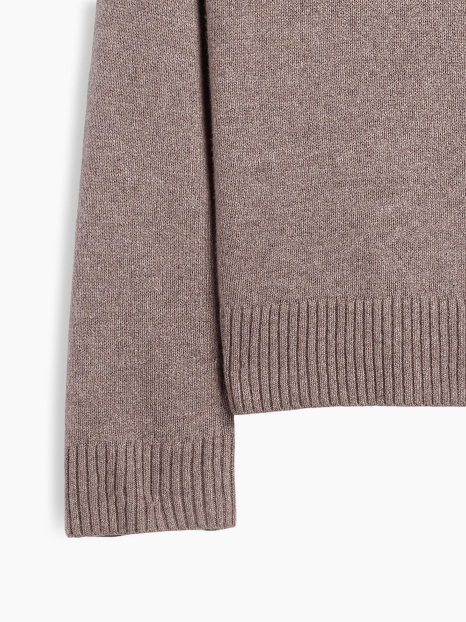 Cool Brown CashSoft Relaxed Crew Neck Jumper - Image 5 of 5