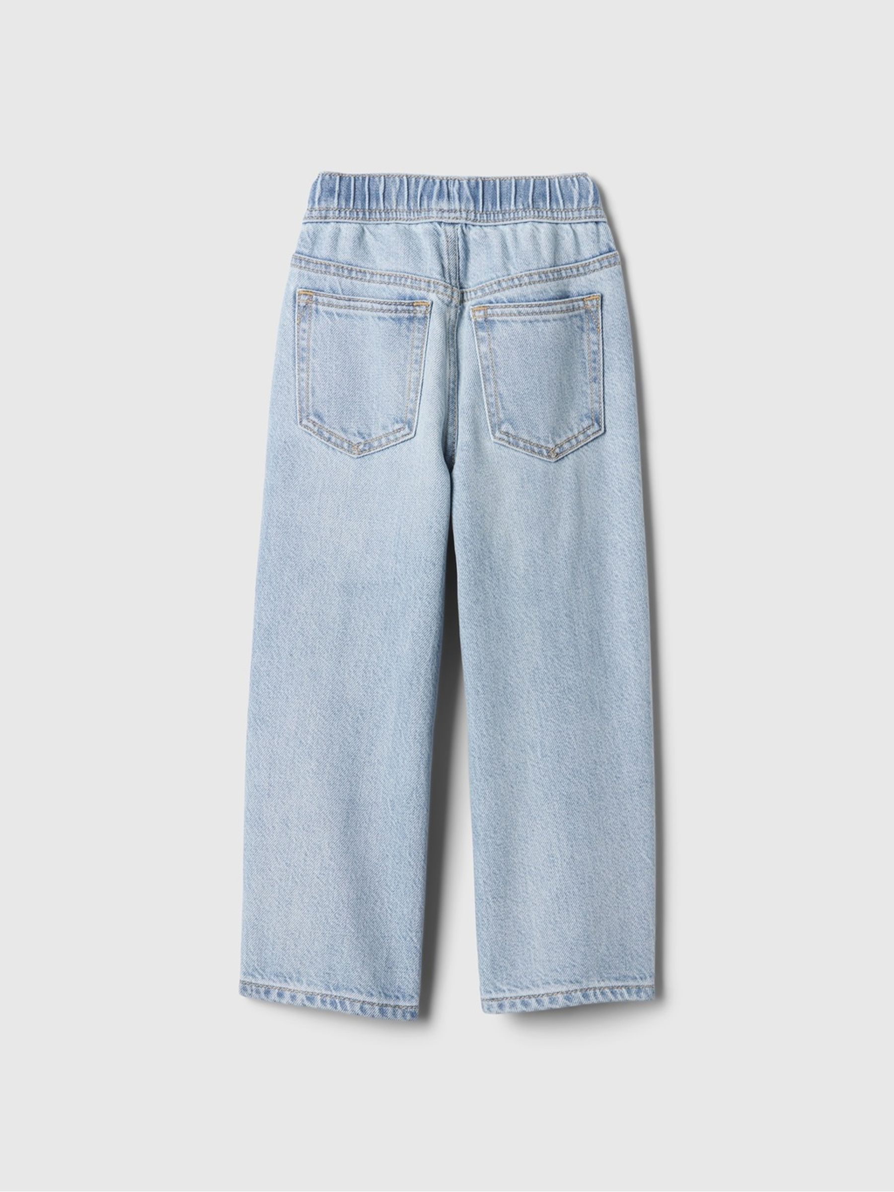 Light Wash UltraSoft Pull-On Baggy Jeans - Image 2 of 3