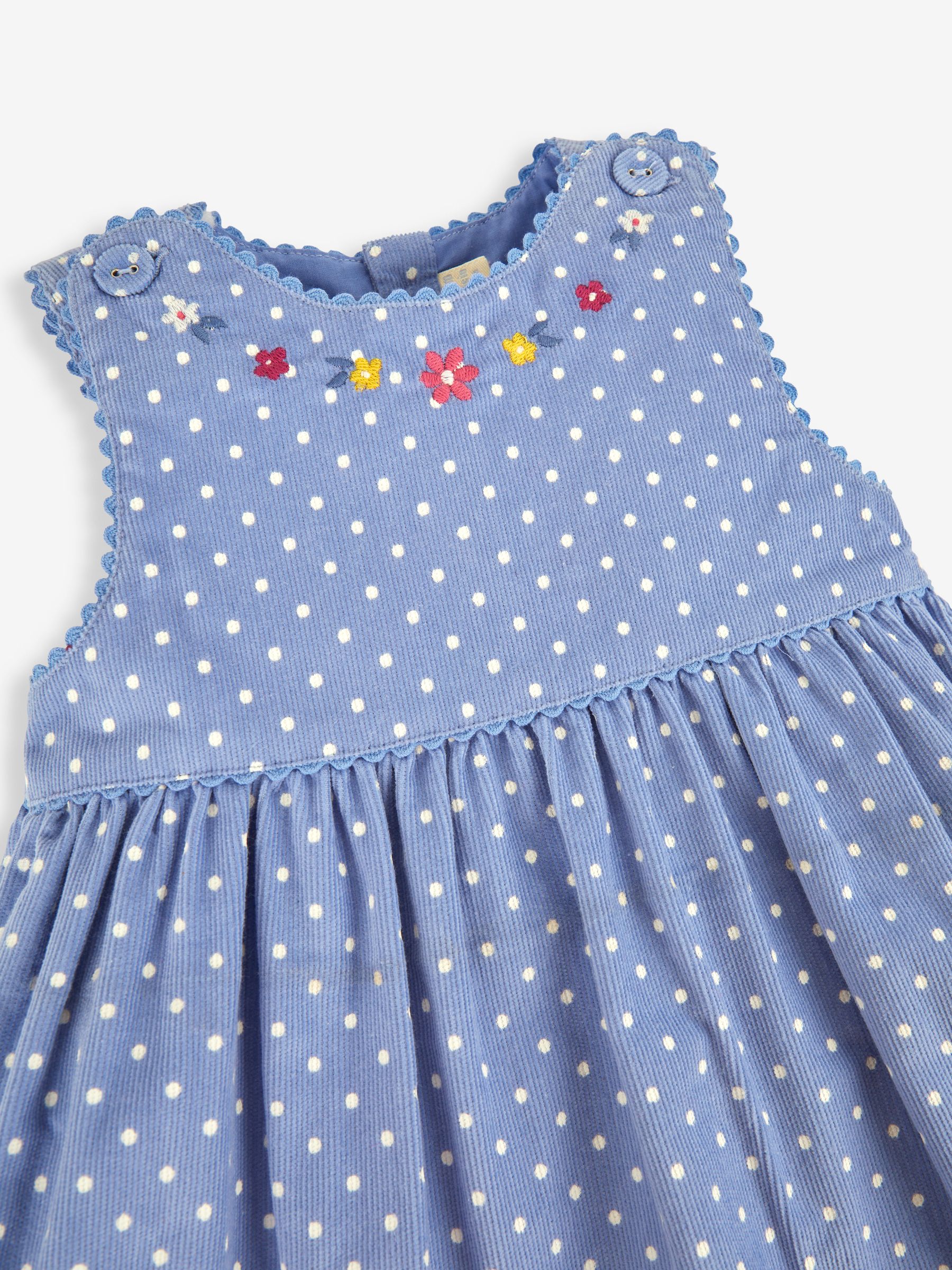Blue Hedgehog Girls' Appliqué Cord Dress - Image 5 of 6