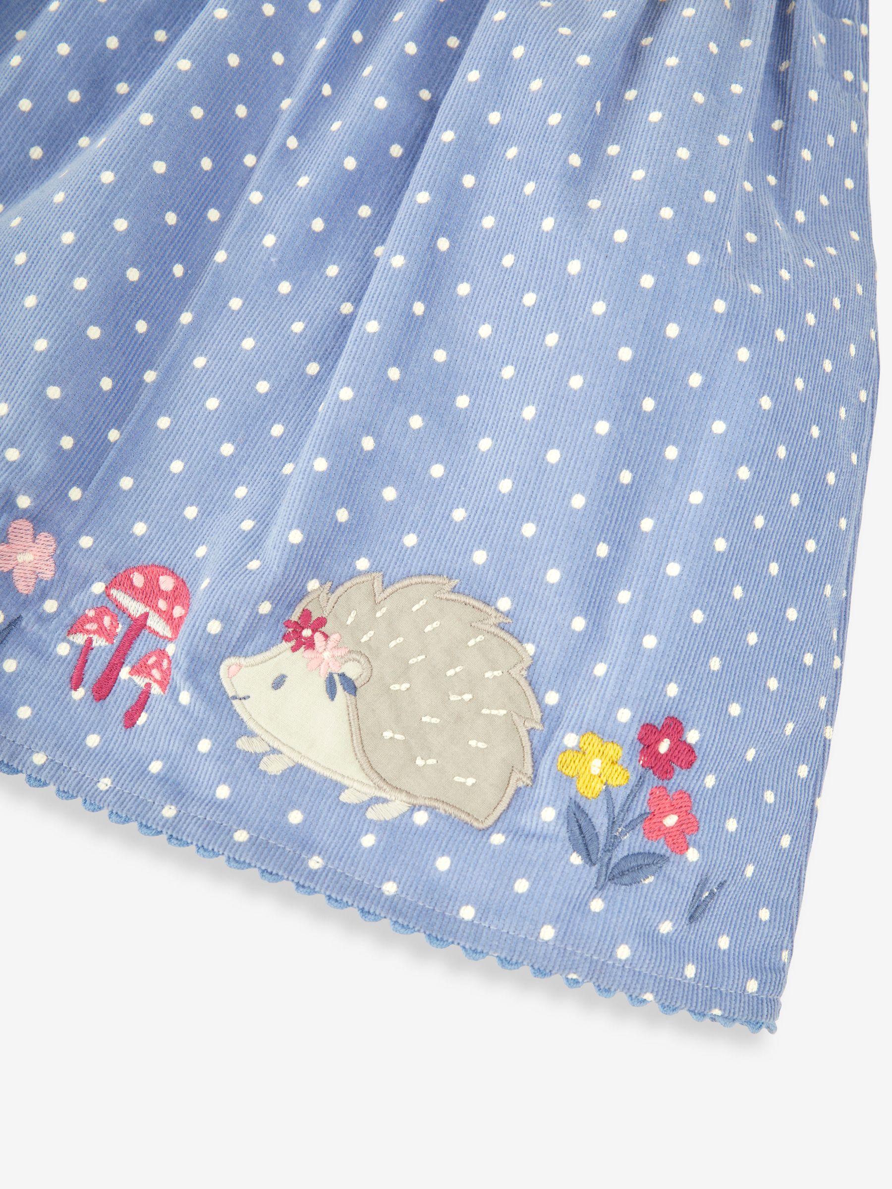 Blue Hedgehog Girls' Appliqué Cord Dress - Image 6 of 6 Blue Hedgehog Girls' Appliqué Cord Dress - Image 6 of 6