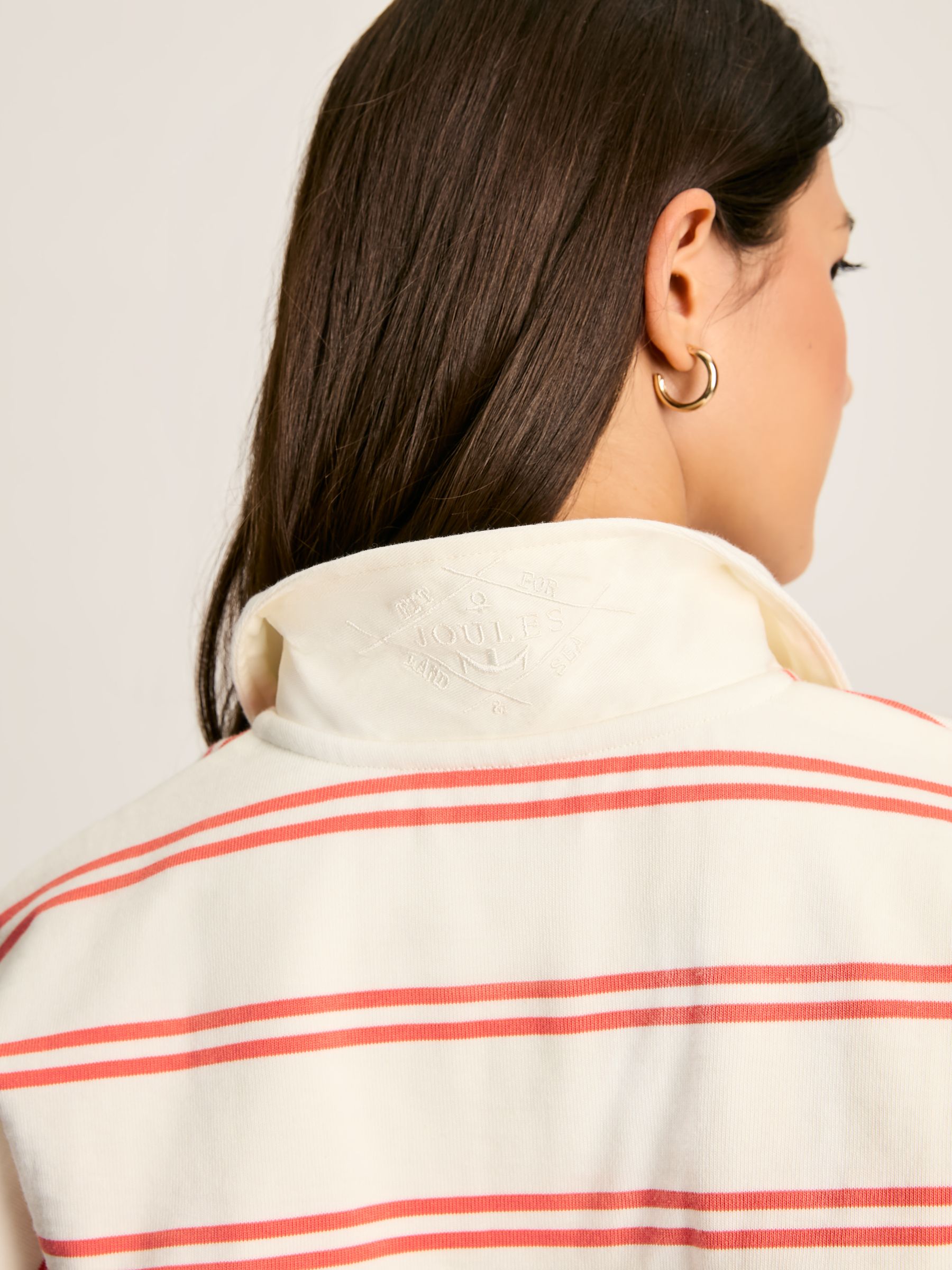 Bayside Coral/White Cotton Deck Shirt - Image 6 of 8