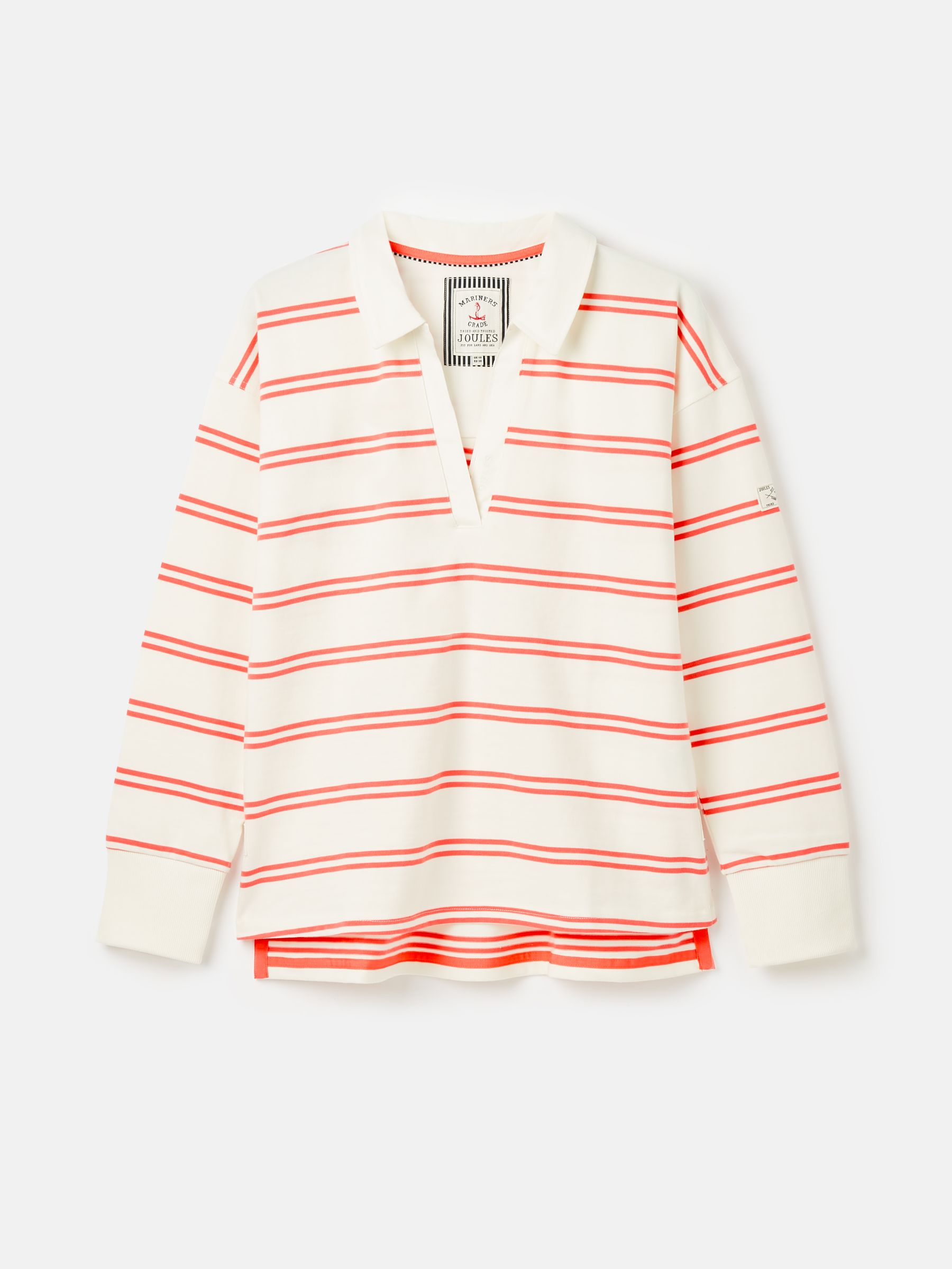 Bayside Coral/White Cotton Deck Shirt - Image 8 of 8
