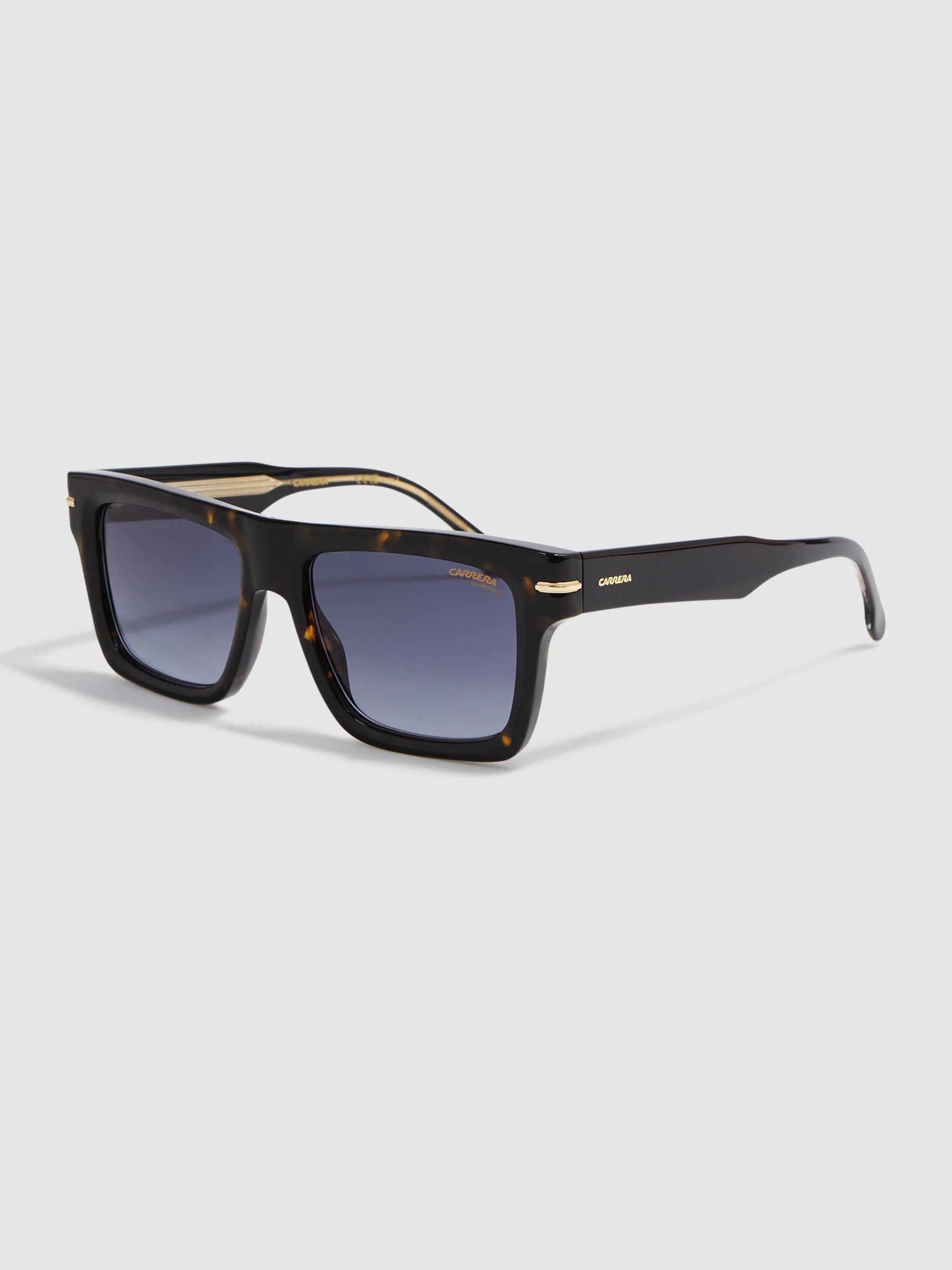 Carrera Eyewear Rectangular Tortoiseshell Sunglasses in Tortoise - Image 2 of 5 Carrera Eyewear Rectangular Tortoiseshell Sunglasses in Tortoise - Image 2 of 5