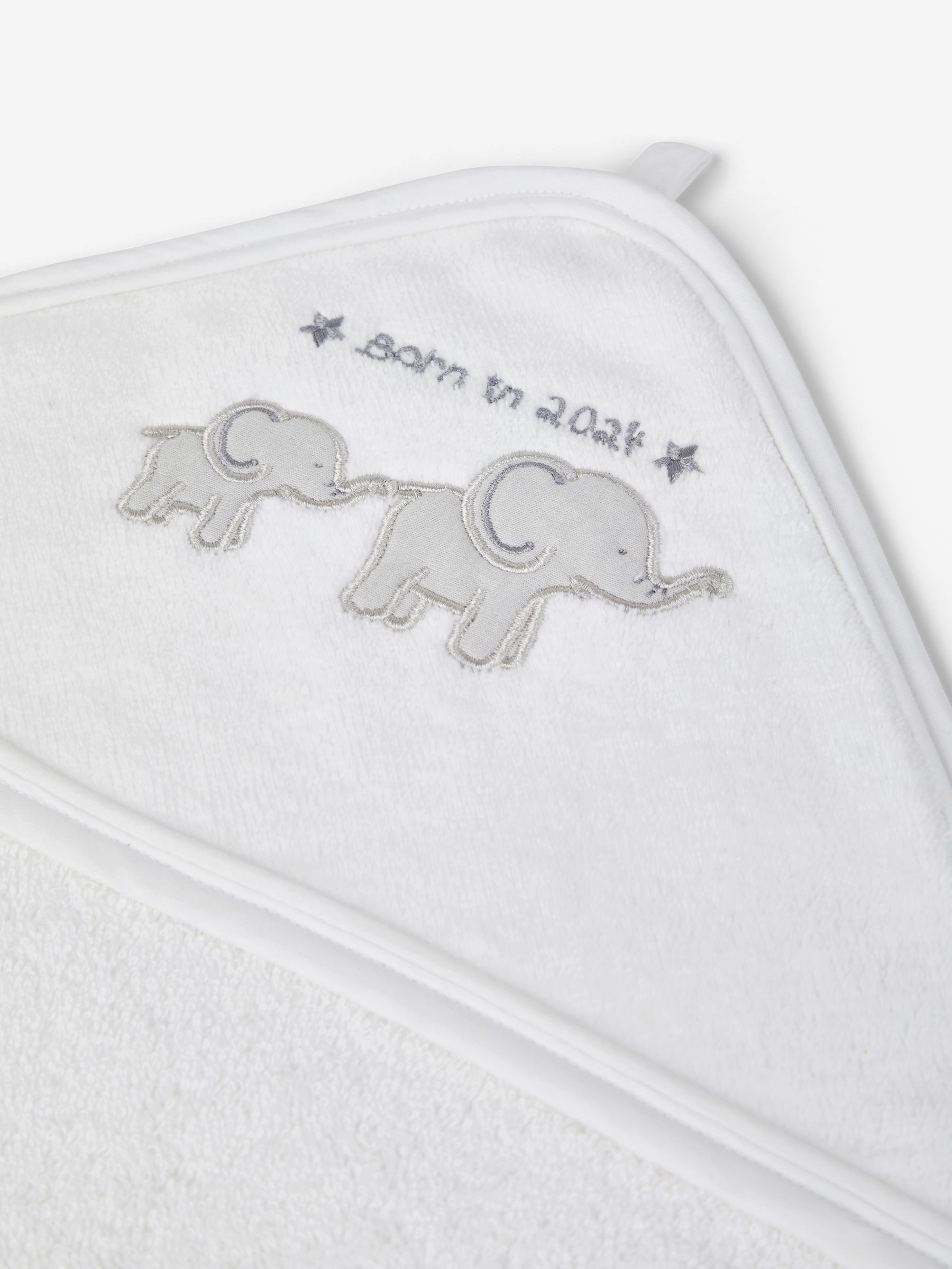 Born in 2024 Hooded Towel & Wash Mitt Set - Image 3 of 3