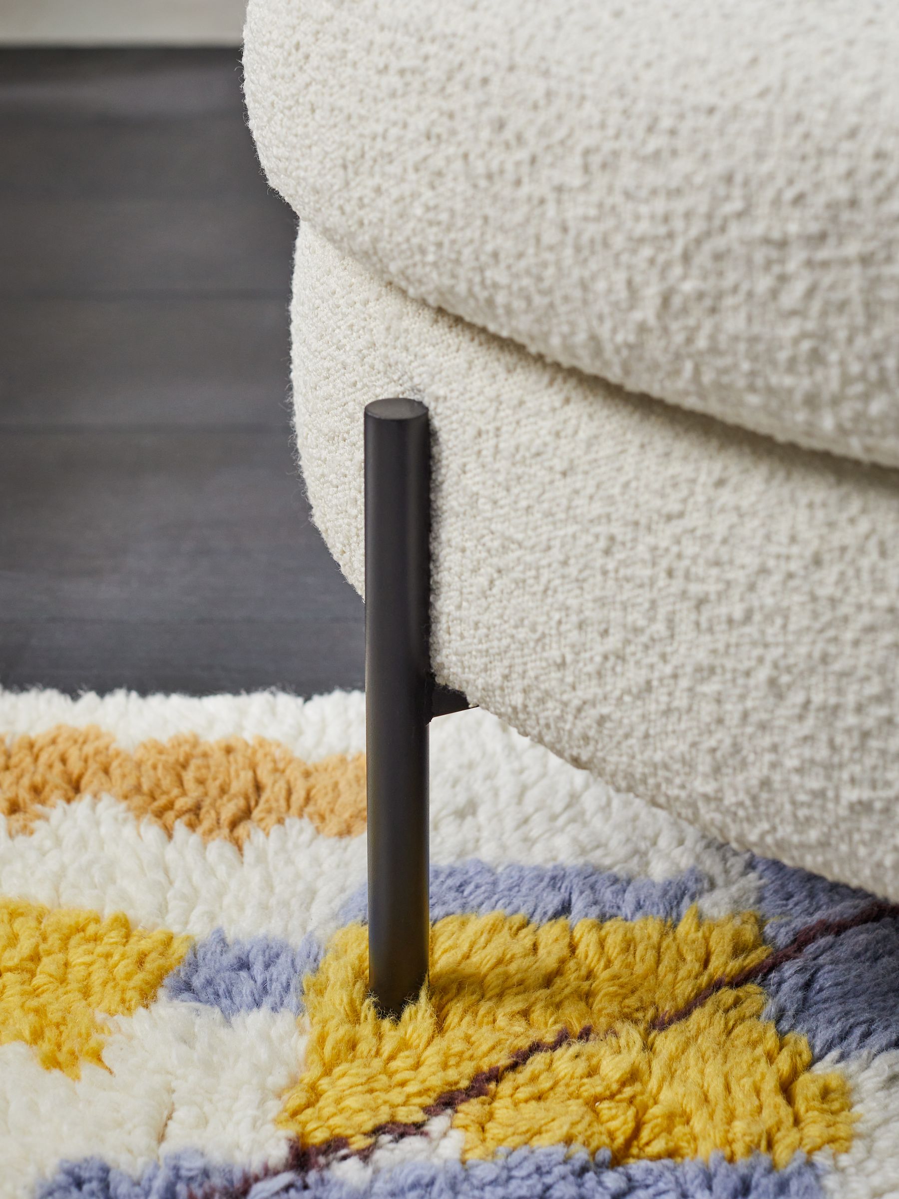 Mazie Accent Chair in Ivory Boucle - Image 3 of 5