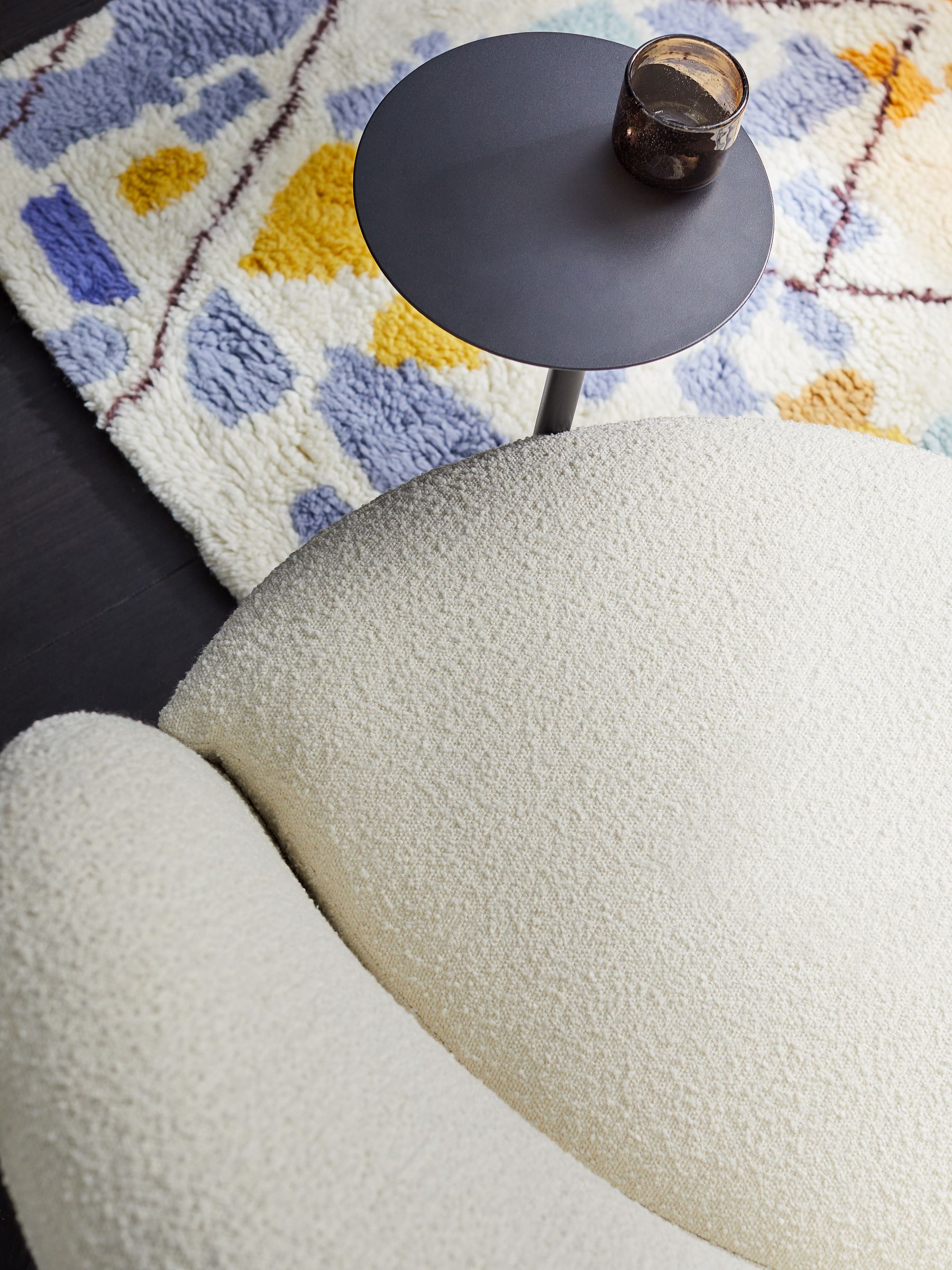 Mazie Accent Chair in Ivory Boucle - Image 4 of 5